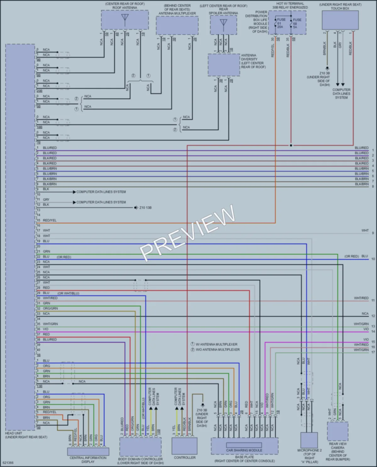 2018 BMW i3s Radio wiring diagram preview