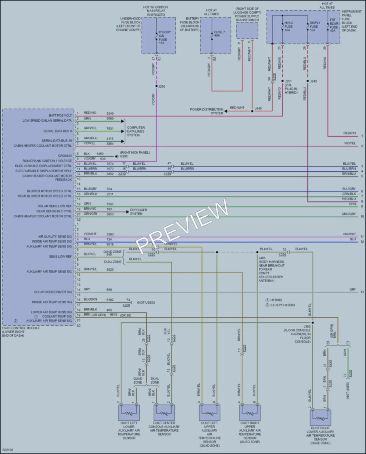2018 Cadillac CT6 Air Conditioning wiring diagram preview