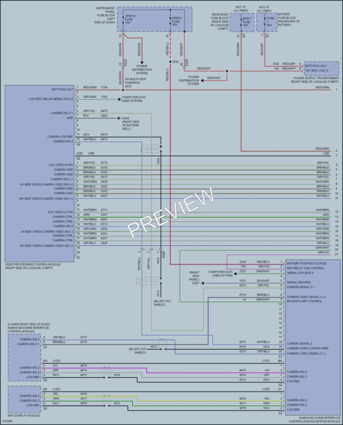 2018 Cadillac CT6 Navigation wiring diagram preview