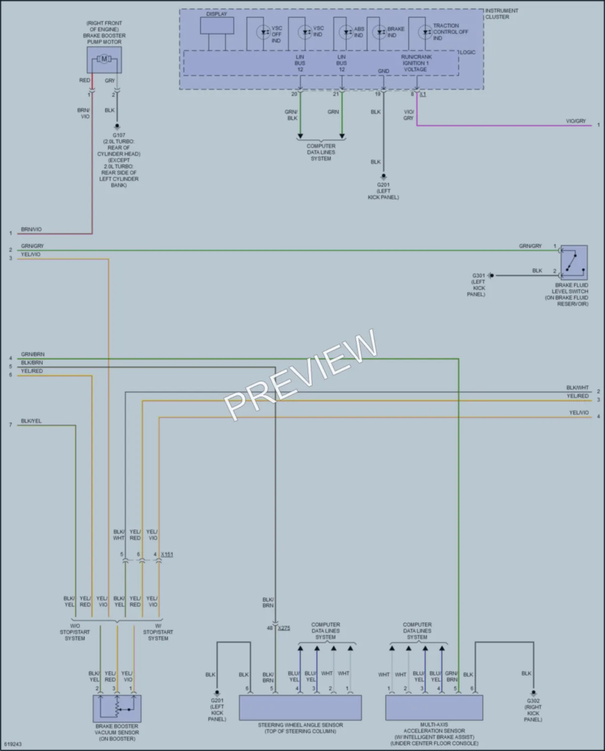 2018 Cadillac CTSV Anti Lock Brakes wiring diagram preview