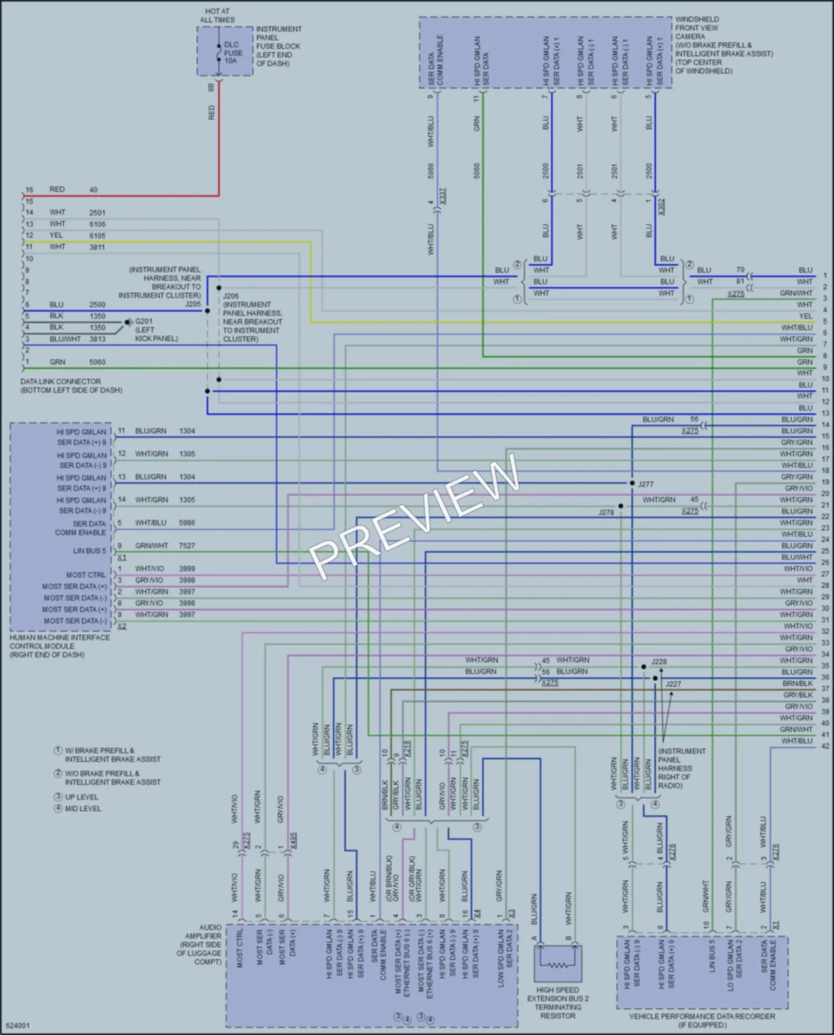 2018 Cadillac CTSV Computer Data Lines wiring diagram preview