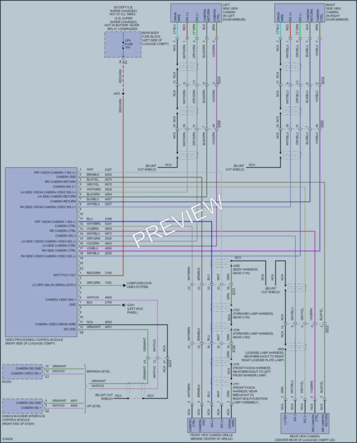2018 Cadillac CTSV Navigation wiring diagram preview