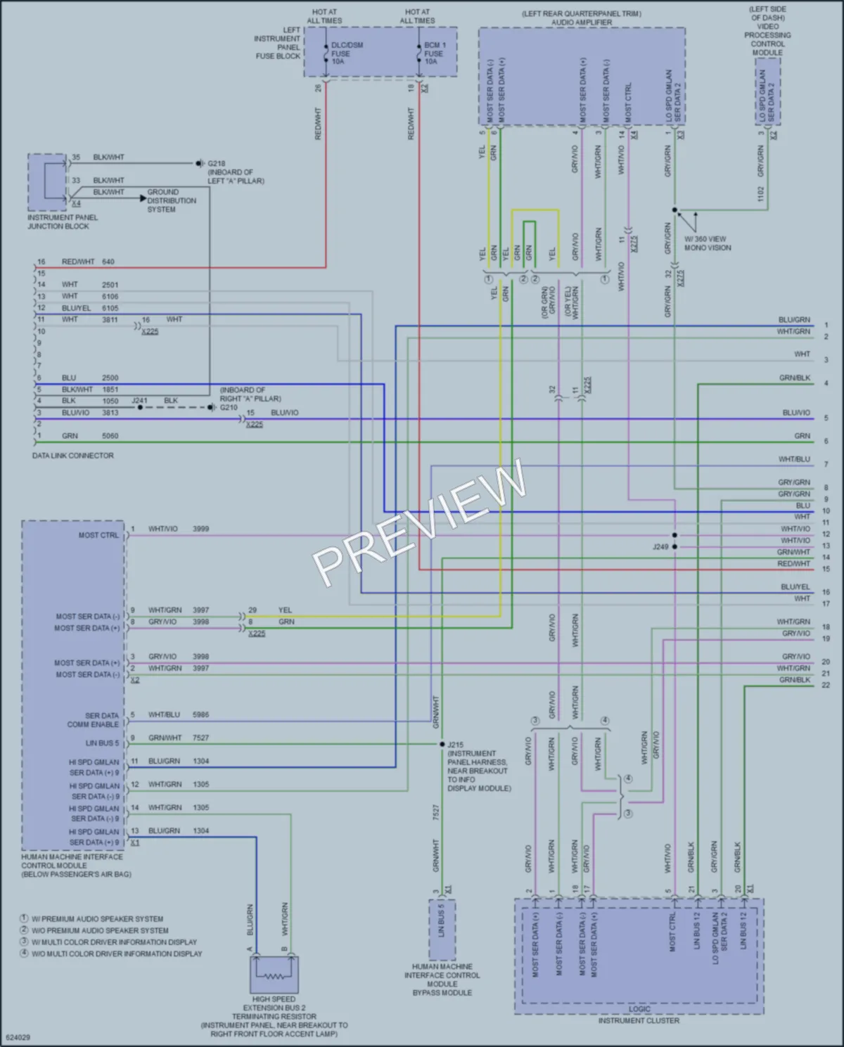 2018 Cadillac Escalade Computer Data Lines wiring diagram preview