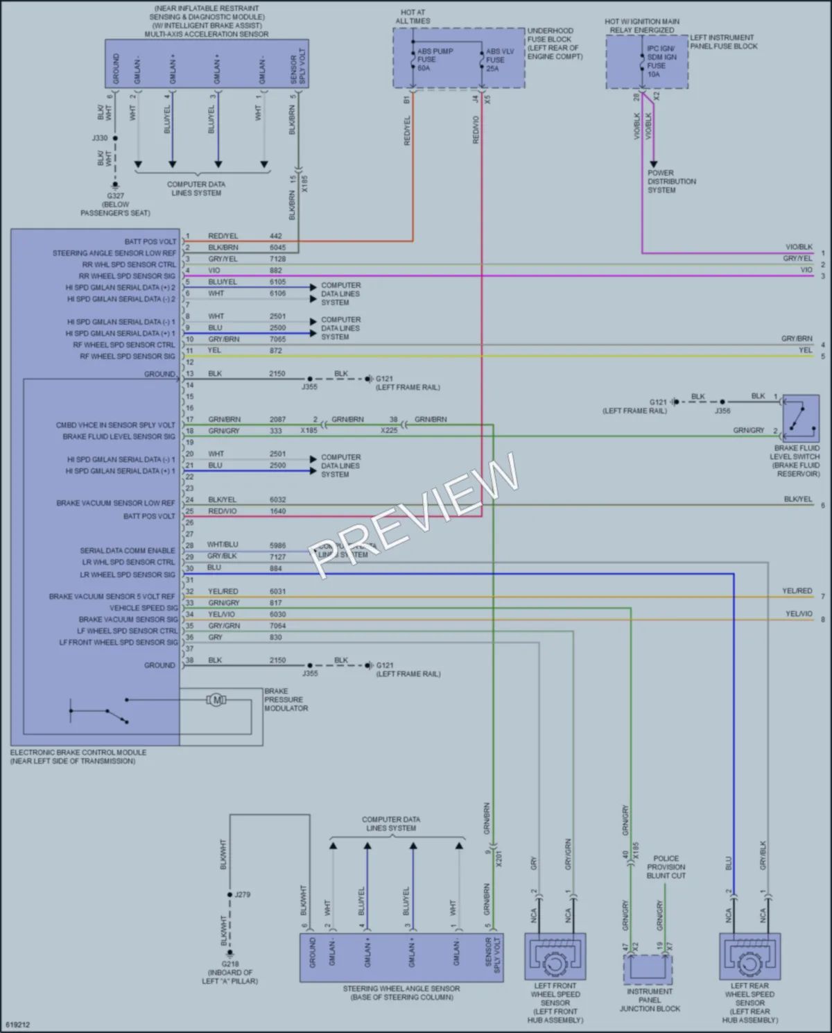 2018 Cadillac EscaladeESV Anti Lock Brakes wiring diagram preview