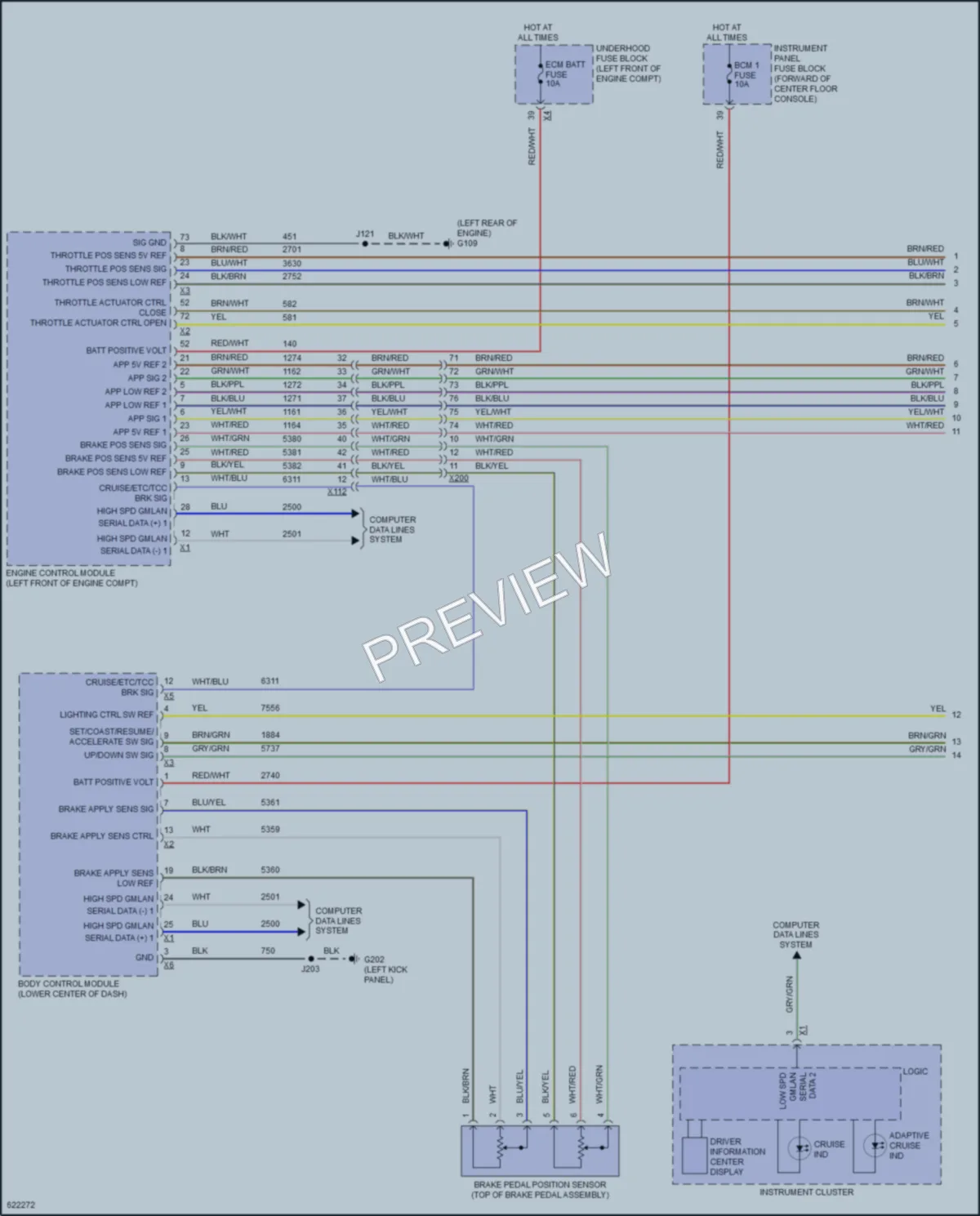 2018 Cadillac XT5 Cruise Control wiring diagram preview