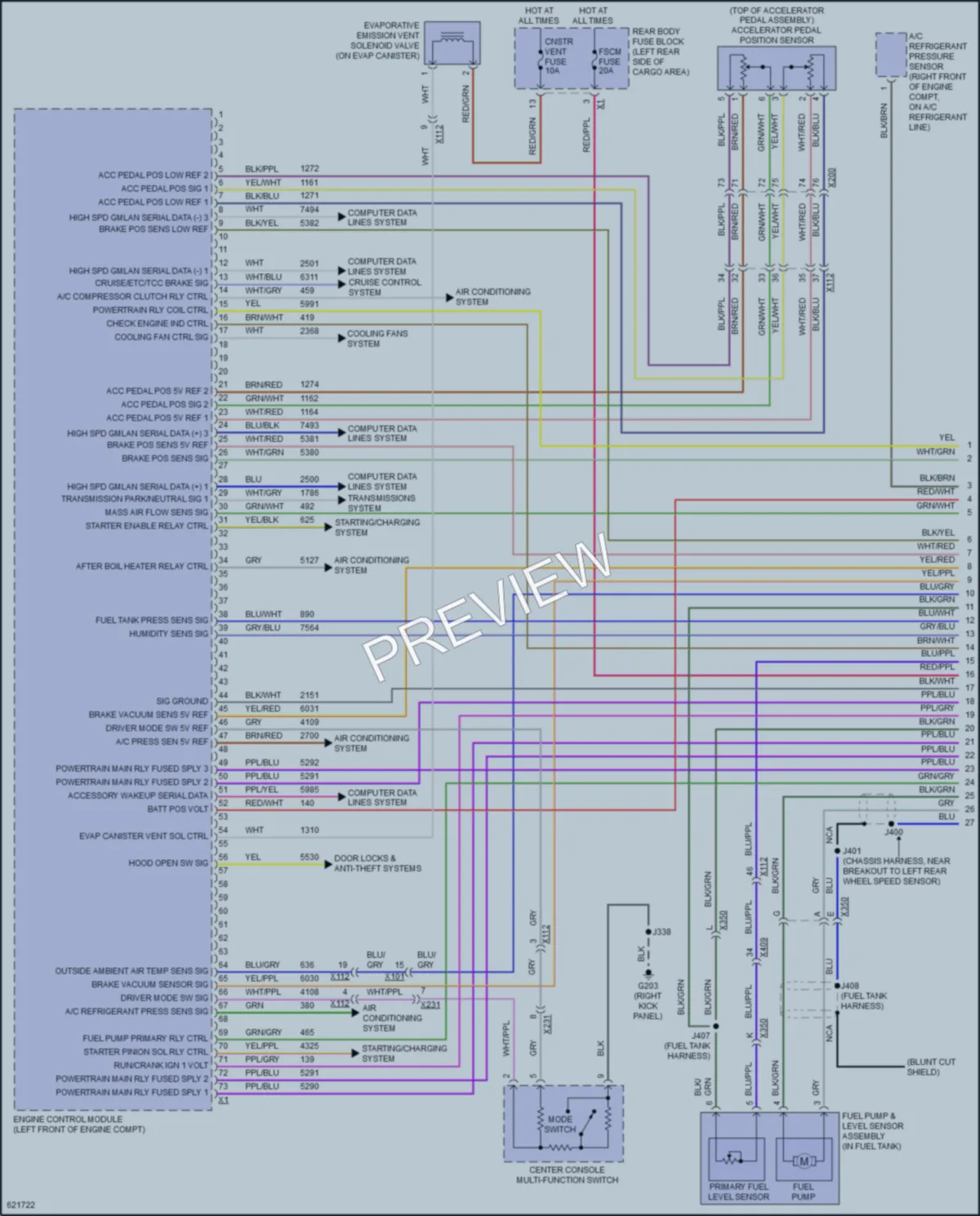 2018 Cadillac XT5 Engine Performance wiring diagram preview