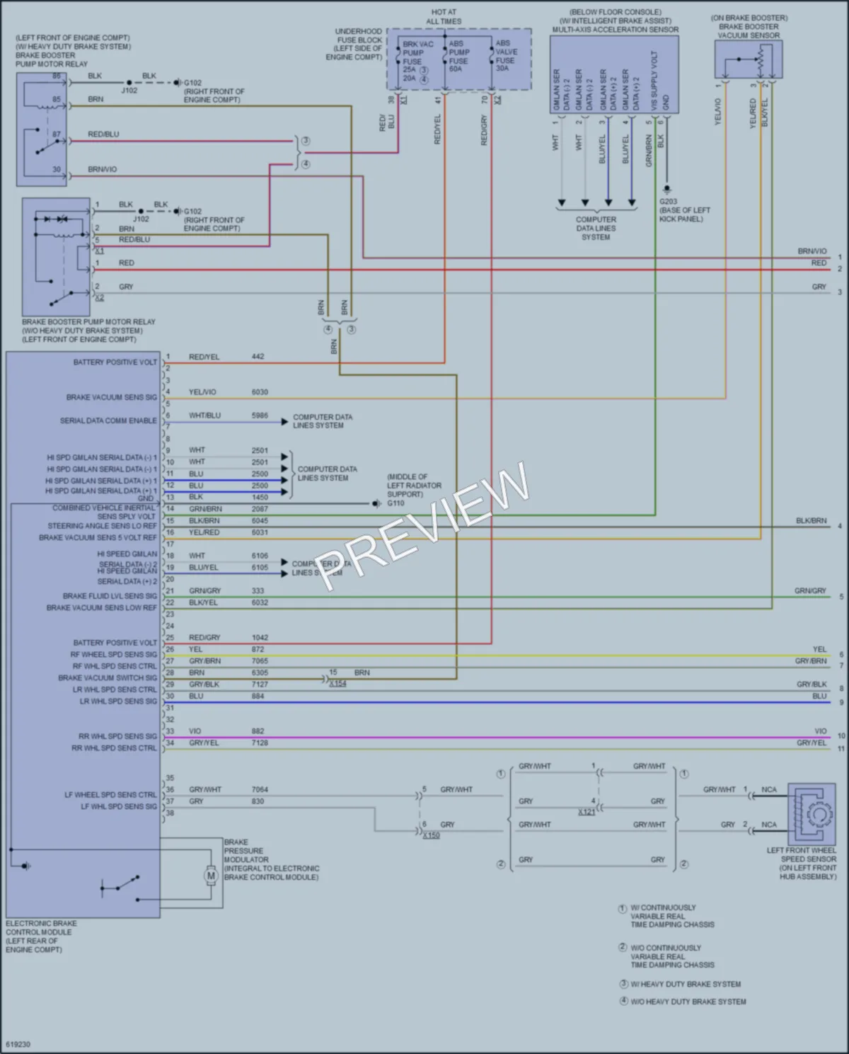 2018 Cadillac XTS Anti Lock Brakes wiring diagram preview