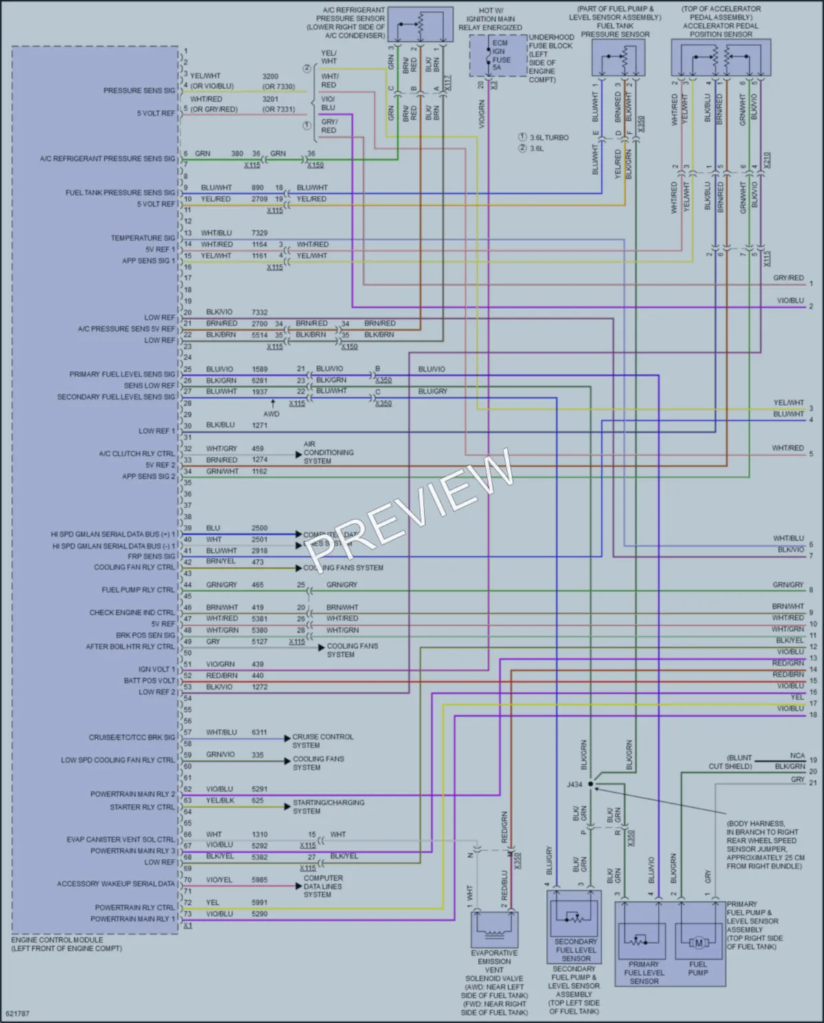 2018 Cadillac XTS Engine Performance wiring diagram preview