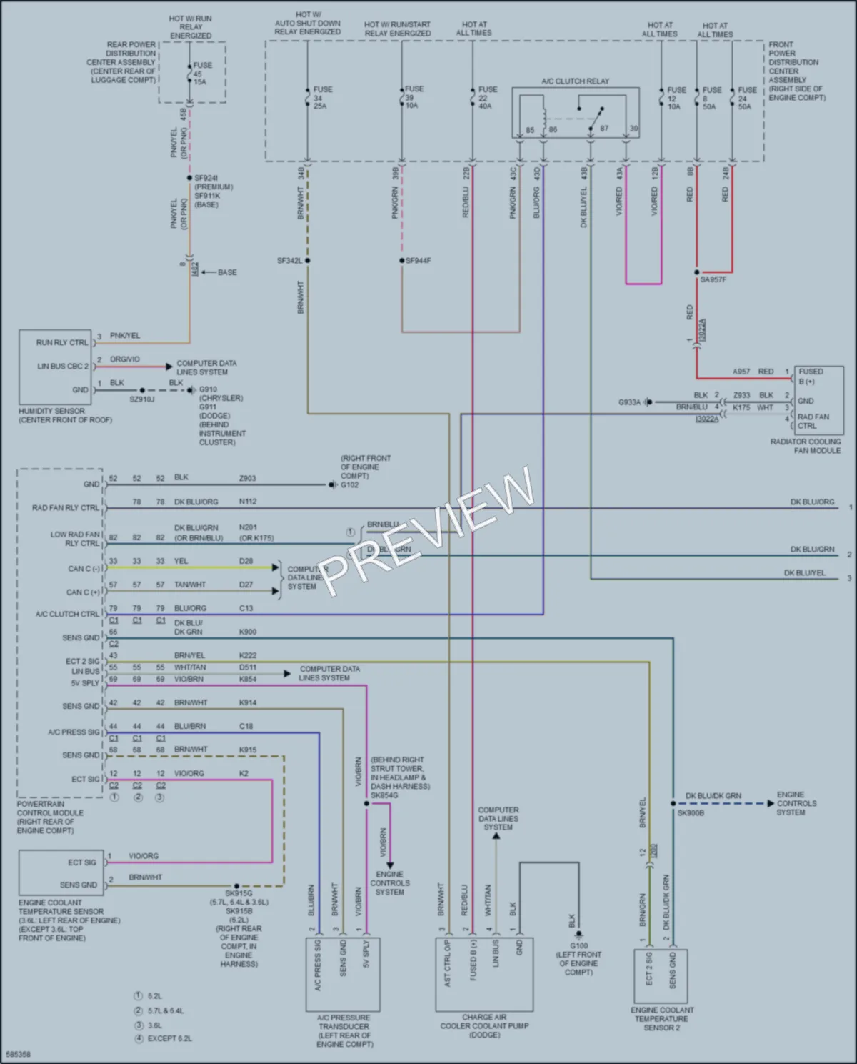 2018 Chrysler 300 Cooling Fan wiring diagram preview