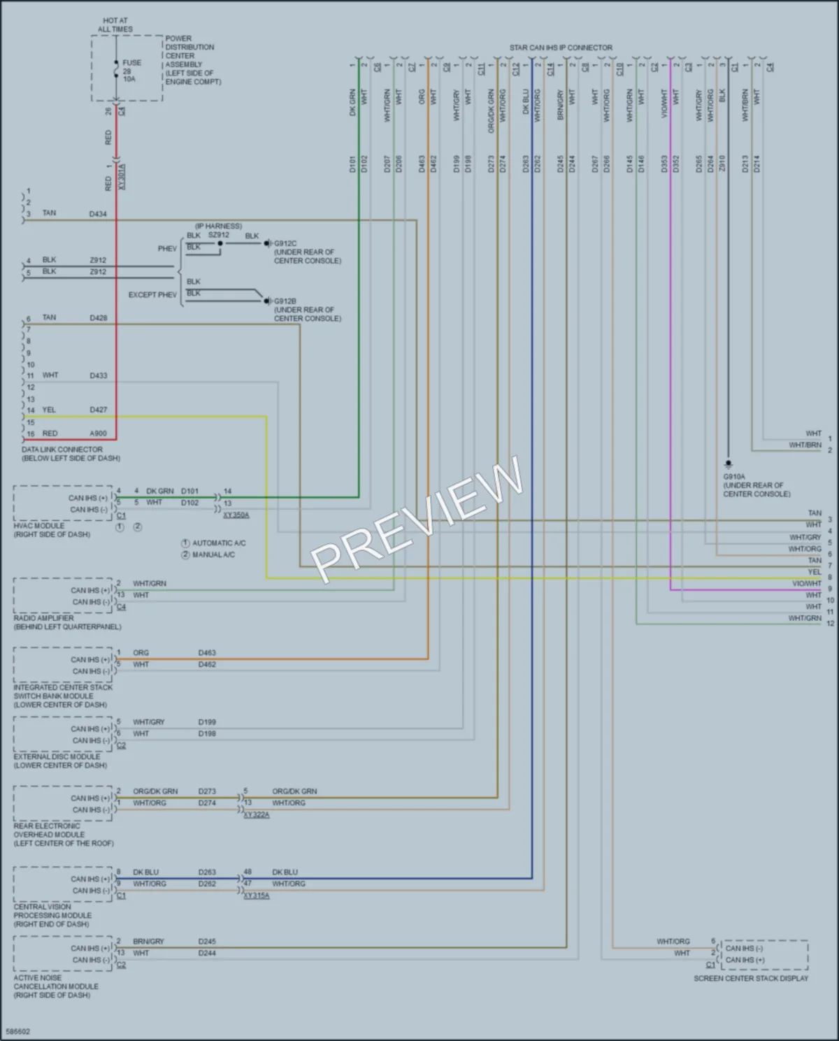 2018 Chrysler PacificaHybrid Computer Data Lines wiring diagram preview