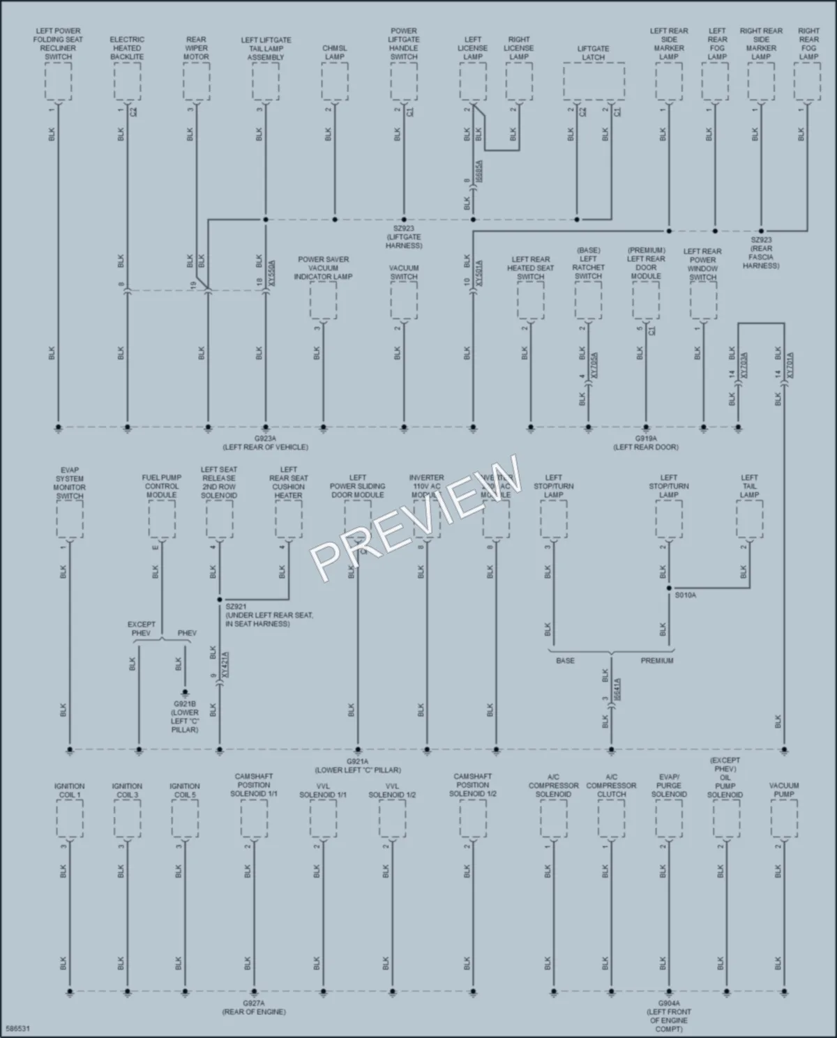 2018 Chrysler PacificaNew Ground Distribution wiring diagram preview