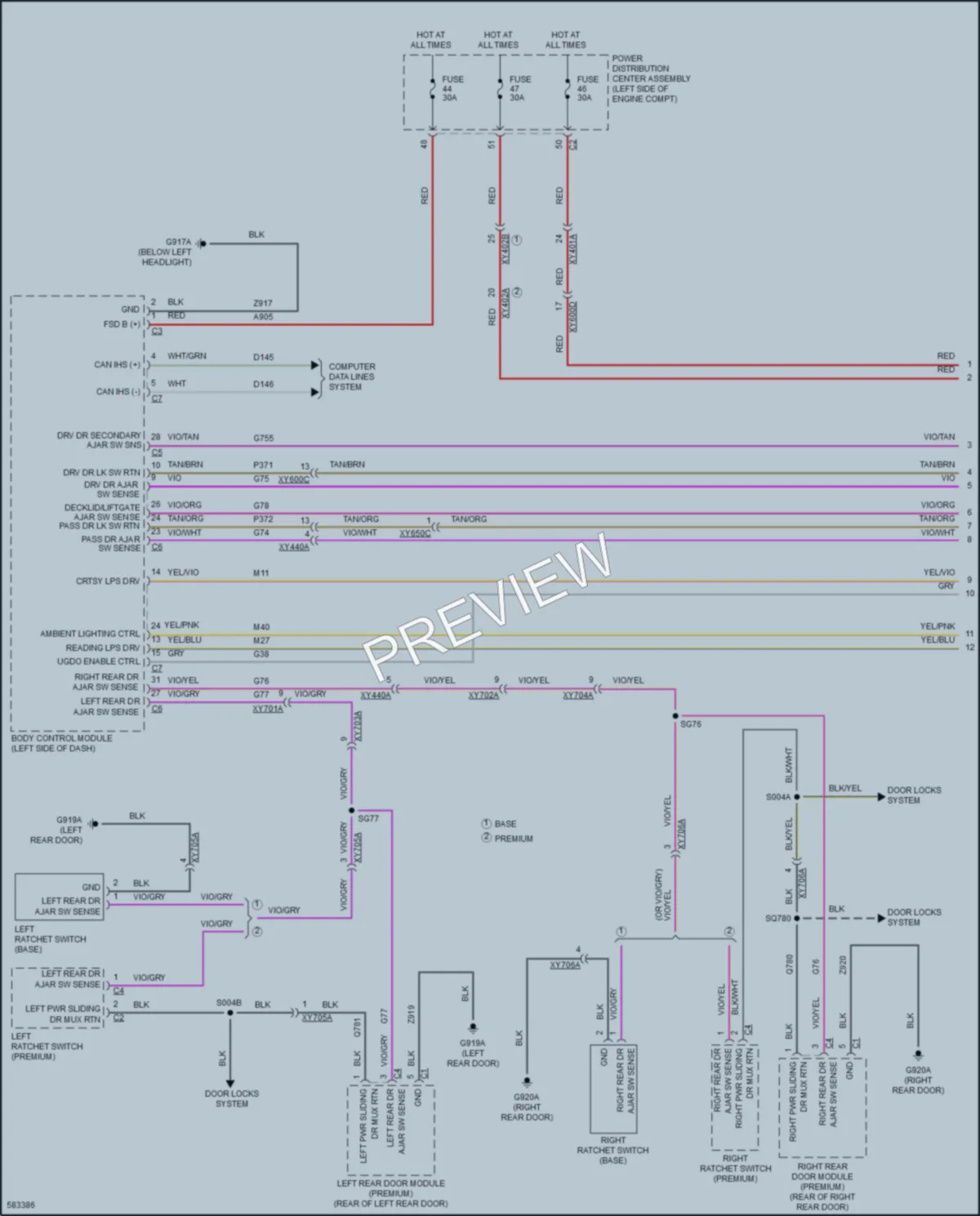 2018 Chrysler PacificaNew Interior Lights wiring diagram preview