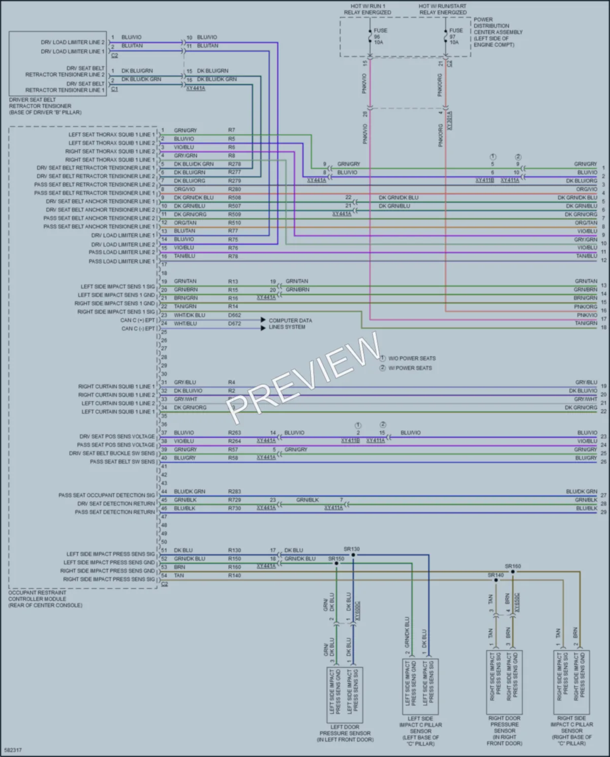 2018 Chrysler PacificaNew Supplemental Restraints wiring diagram preview