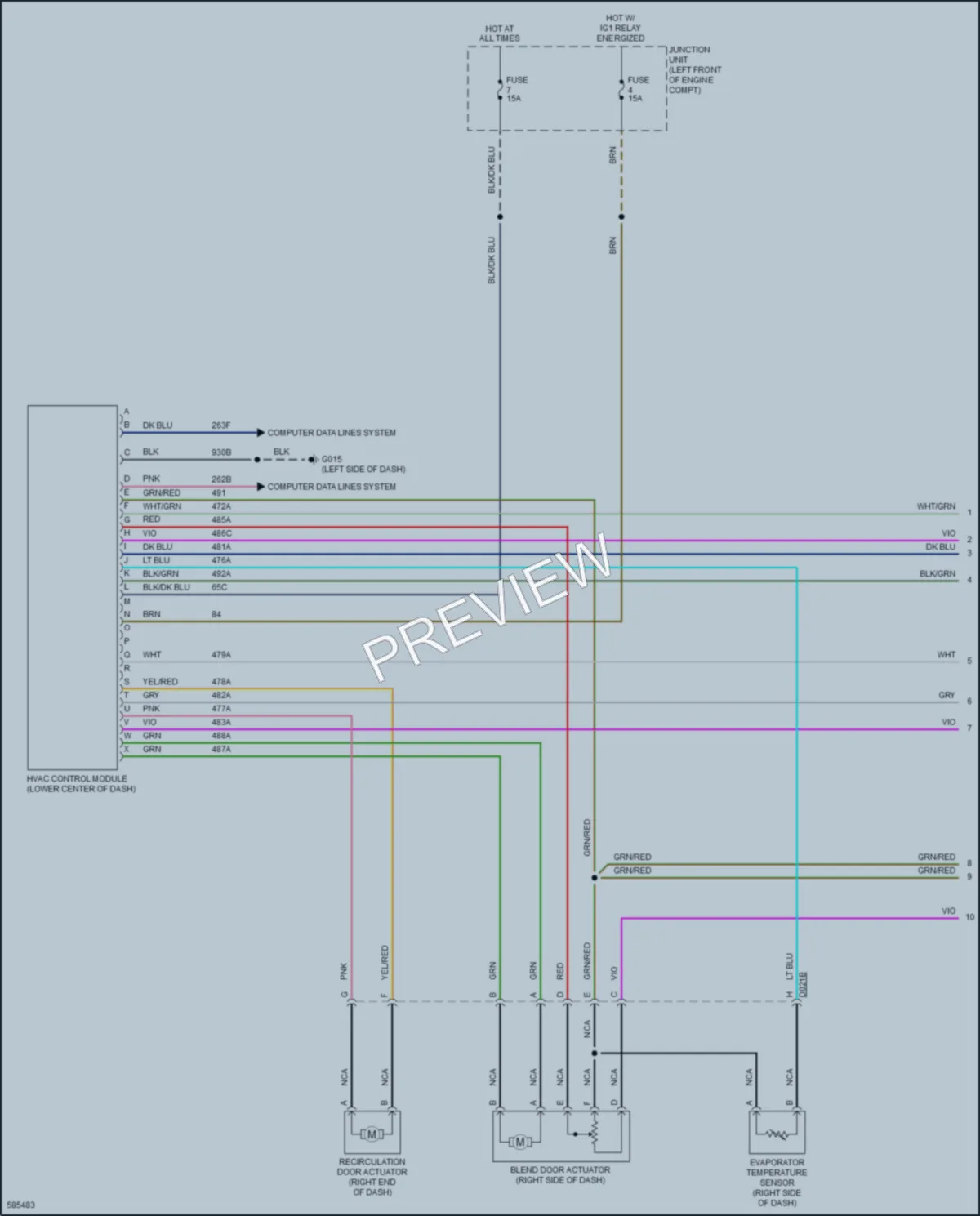 2018 Fiat 124Spider Air Conditioning wiring diagram preview