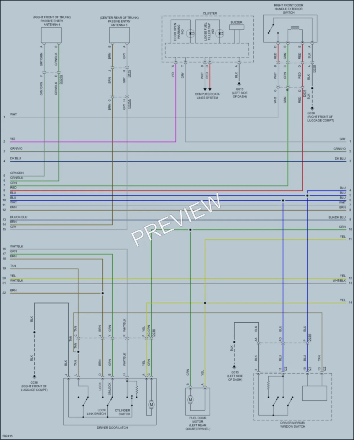 2018 Fiat 124Spider Anti Theft wiring diagram preview