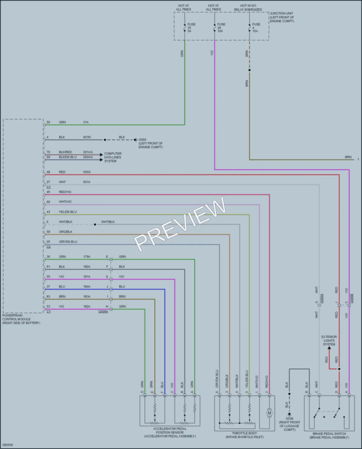 2018 Fiat 124Spider Cruise Control wiring diagram preview