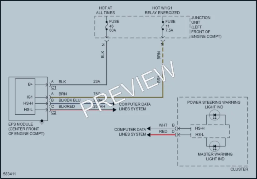 2018 Fiat 124Spider Electronic Power Steering wiring diagram preview