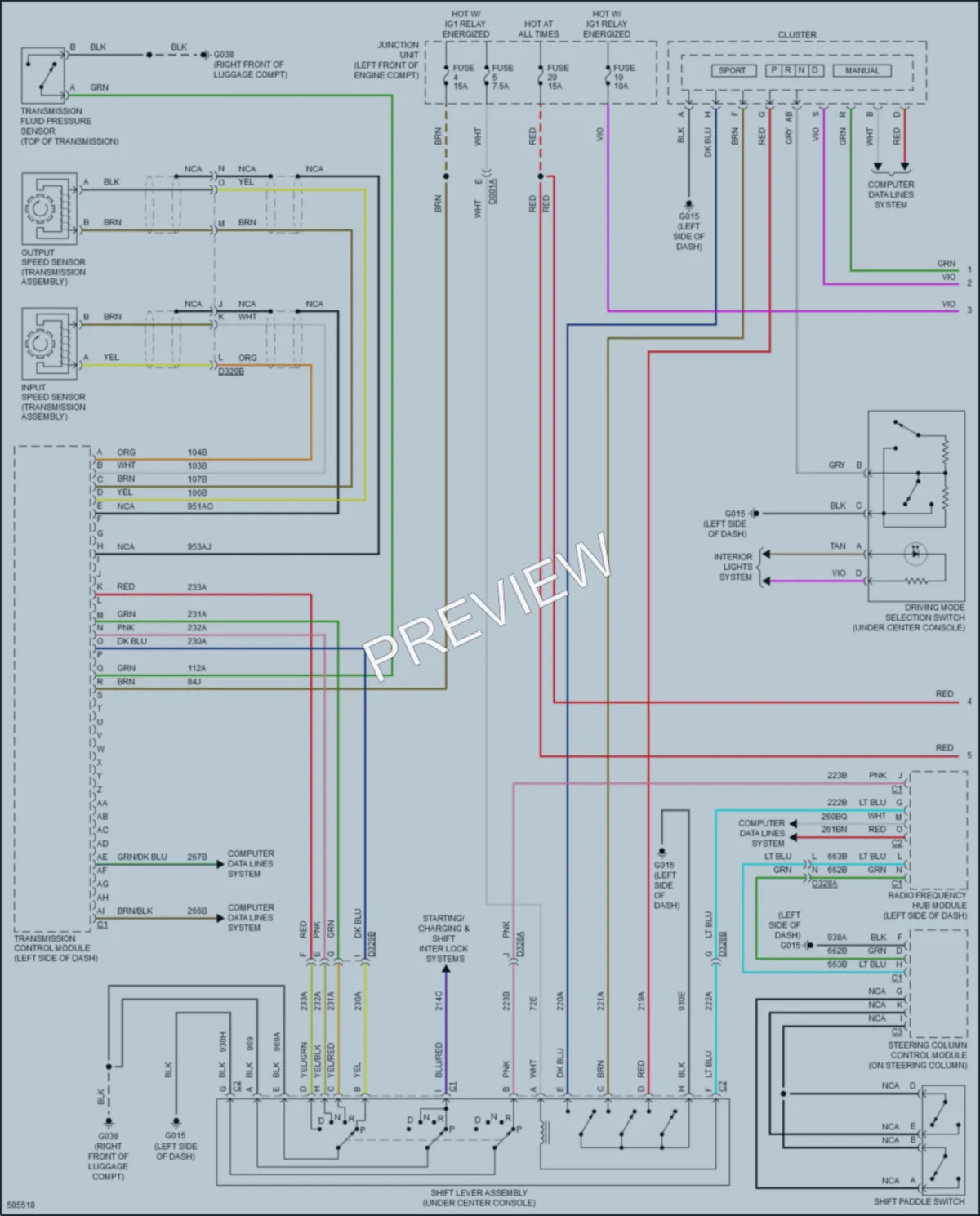2018 Fiat 124Spider Transmission wiring diagram preview