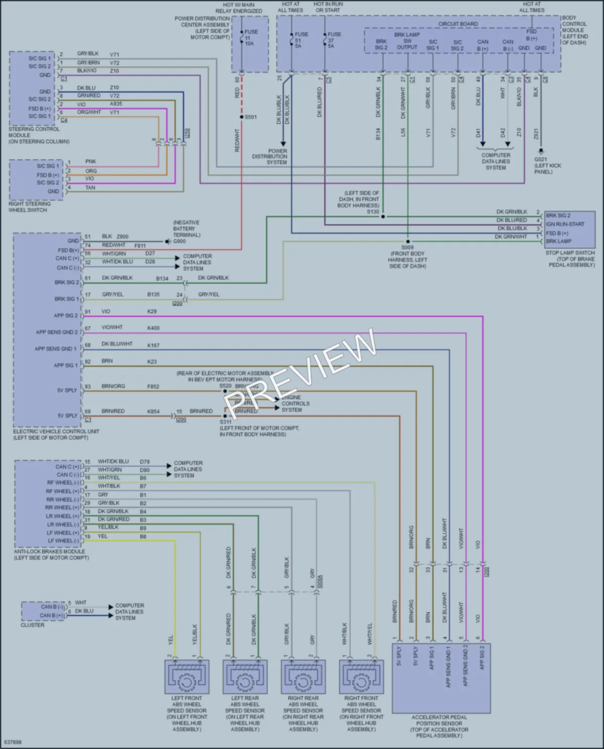 2018 Fiat 500C Cruise Control wiring diagram preview