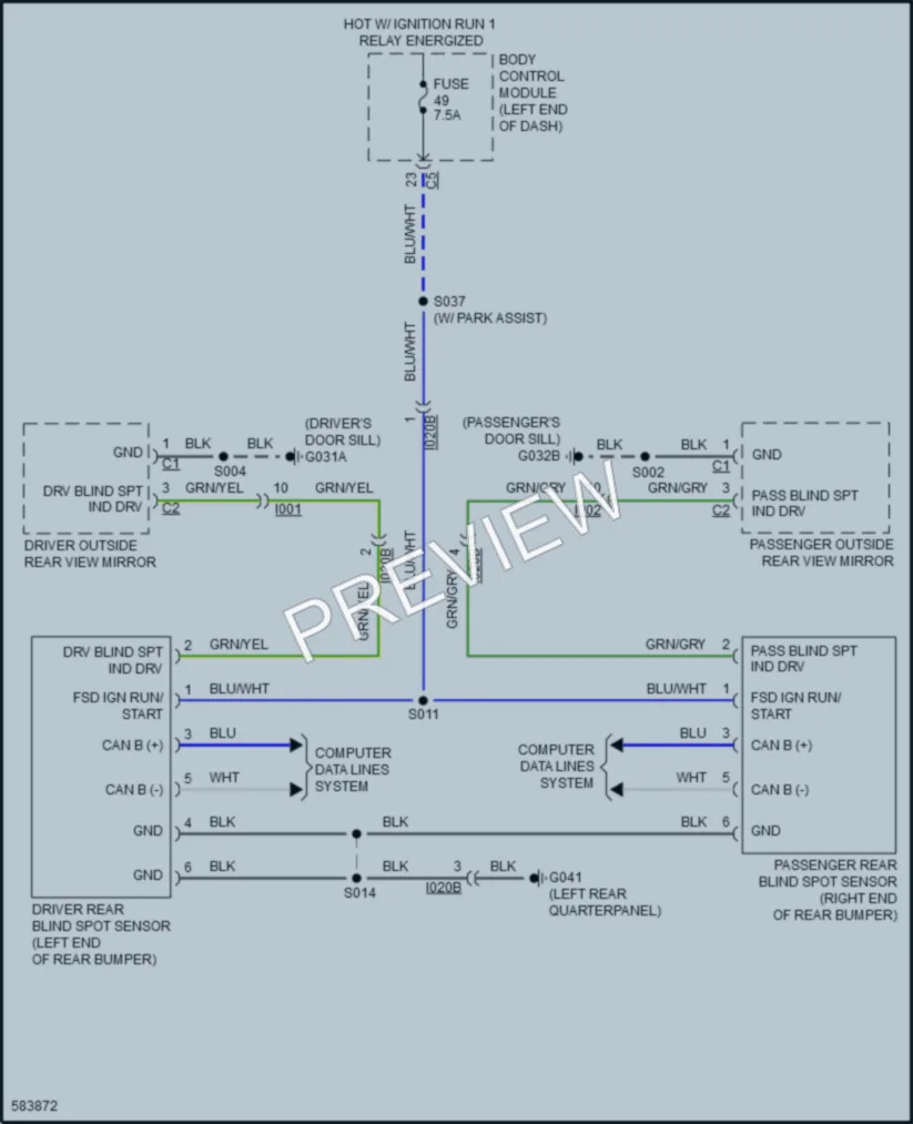 2018 Fiat 500X Navigation wiring diagram preview