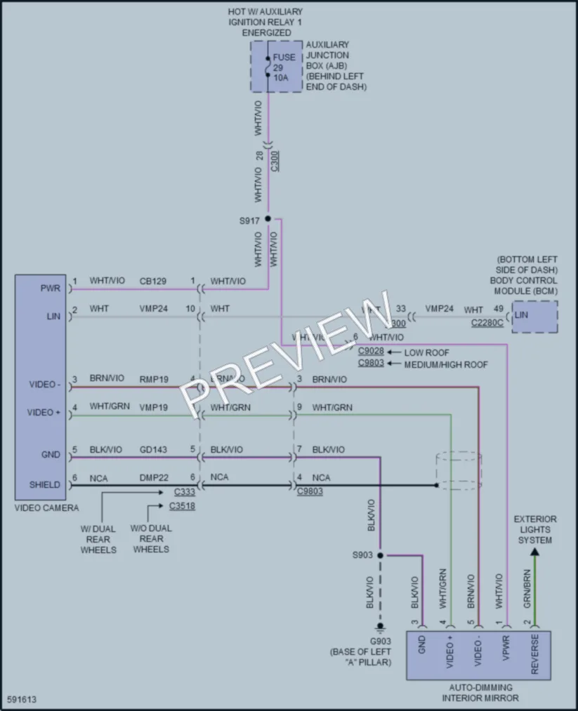 2018 Ford 150Transit Navigation wiring diagram preview