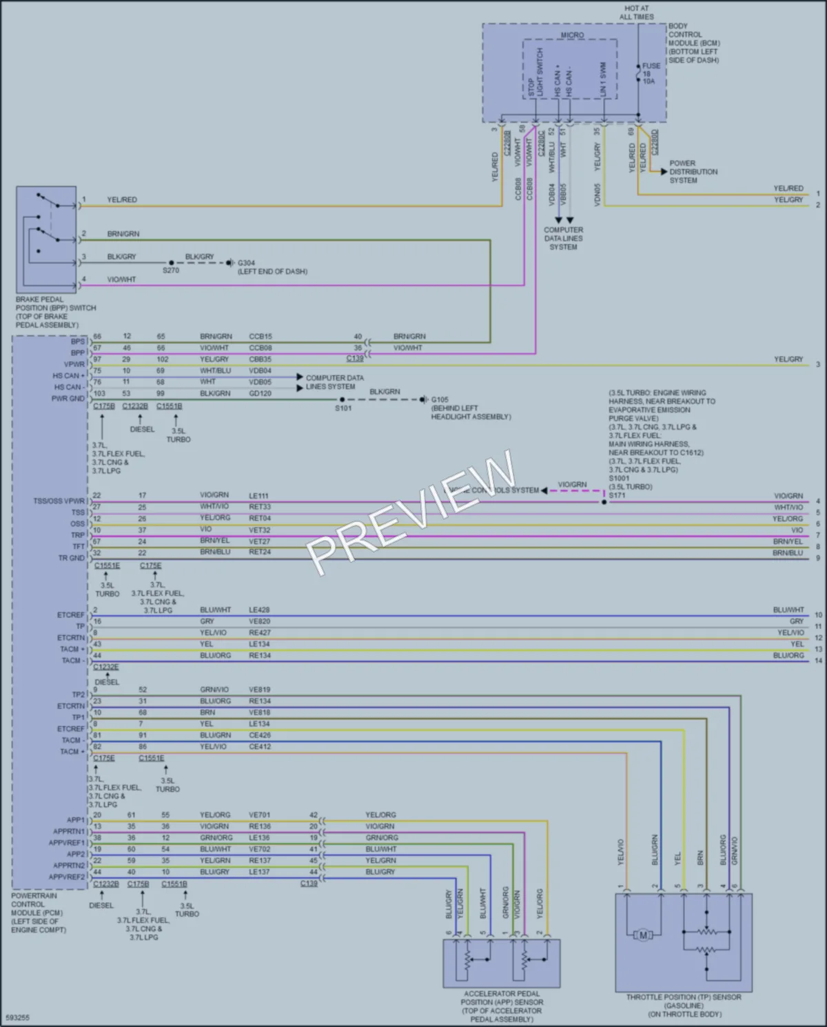 2018 Ford 350Transit Cruise Control wiring diagram preview