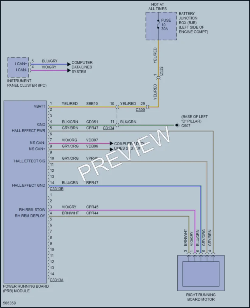 2018 Ford 350Transit Trunk Tailgate Fuel Door wiring diagram preview