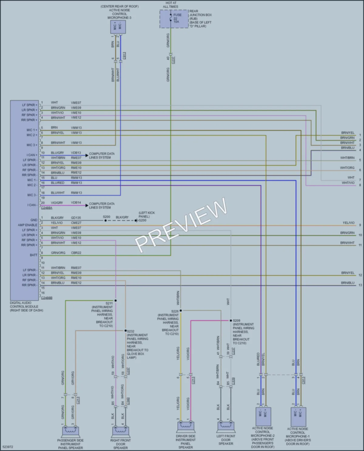 2018 Ford CMaxHybrid Radio wiring diagram preview