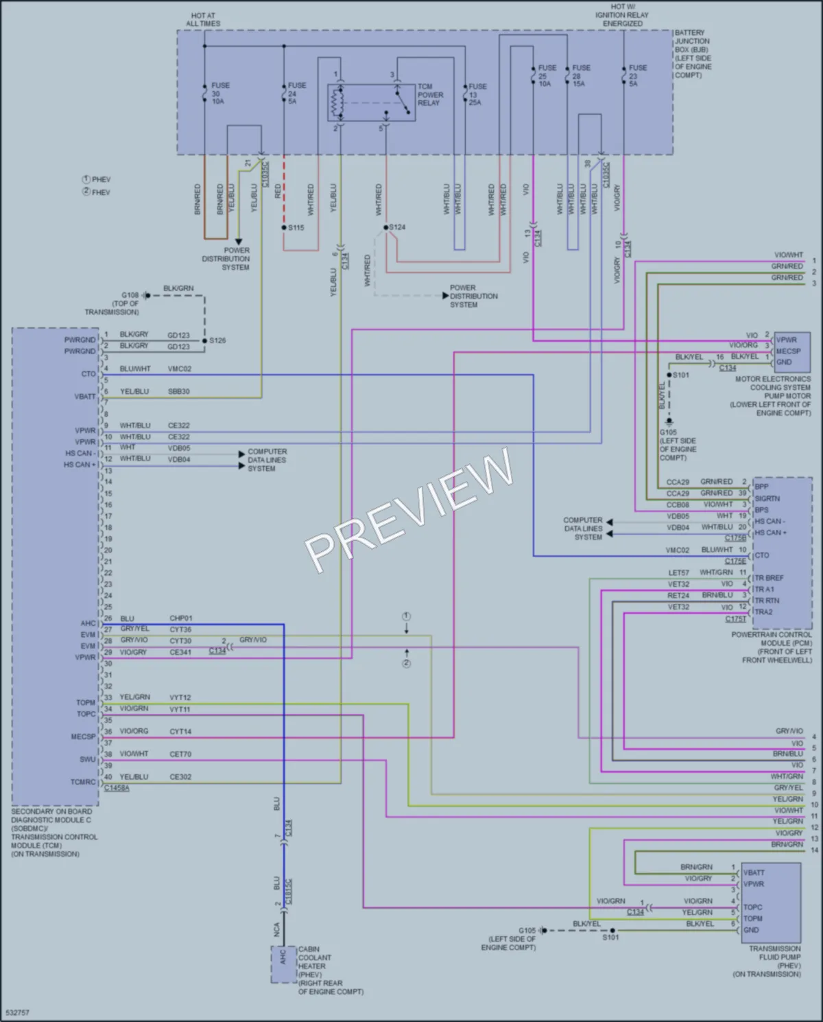 2018 Ford CMaxHybrid Transmission wiring diagram preview
