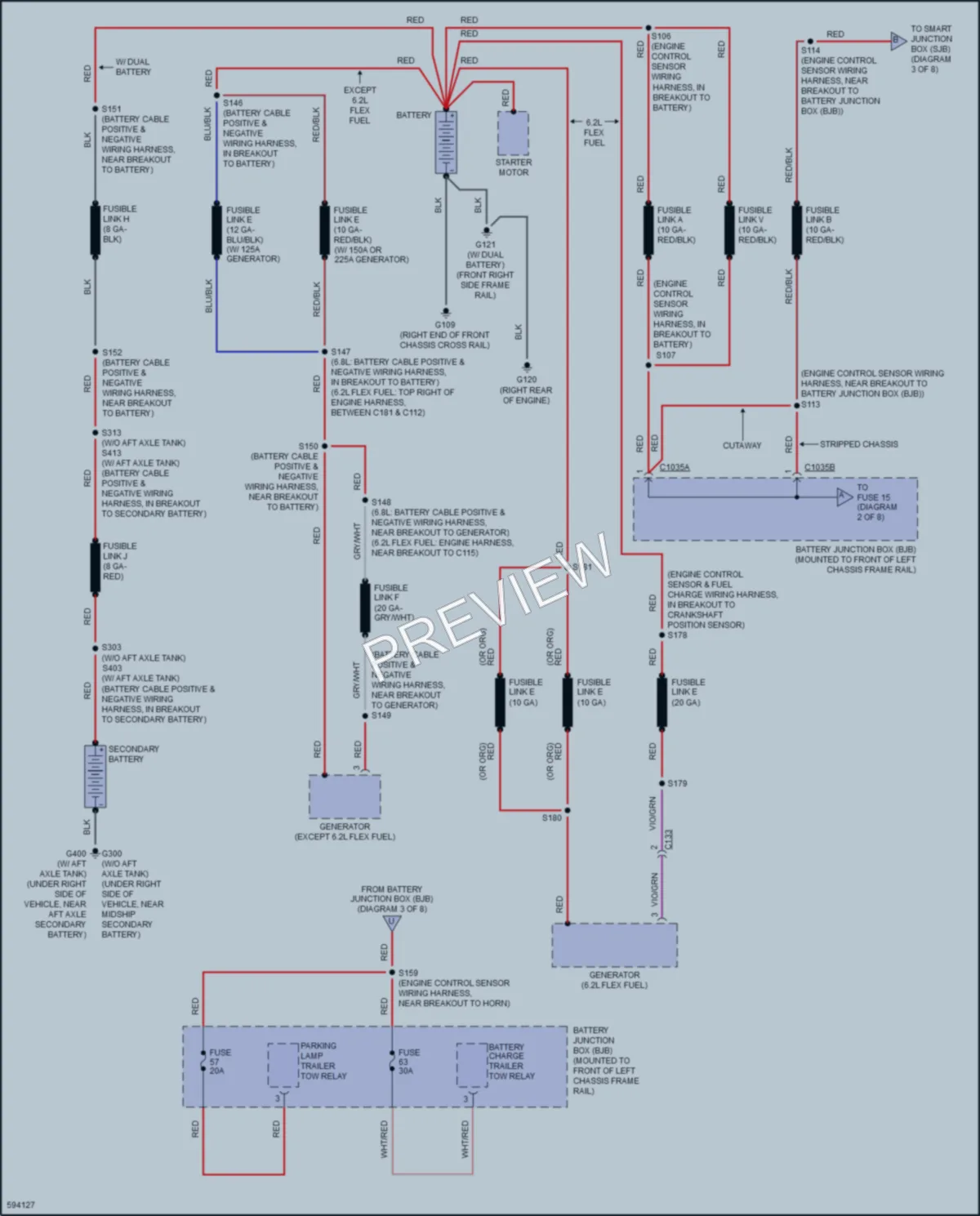 2018 Ford E350Econoline Power Distribution wiring diagram preview