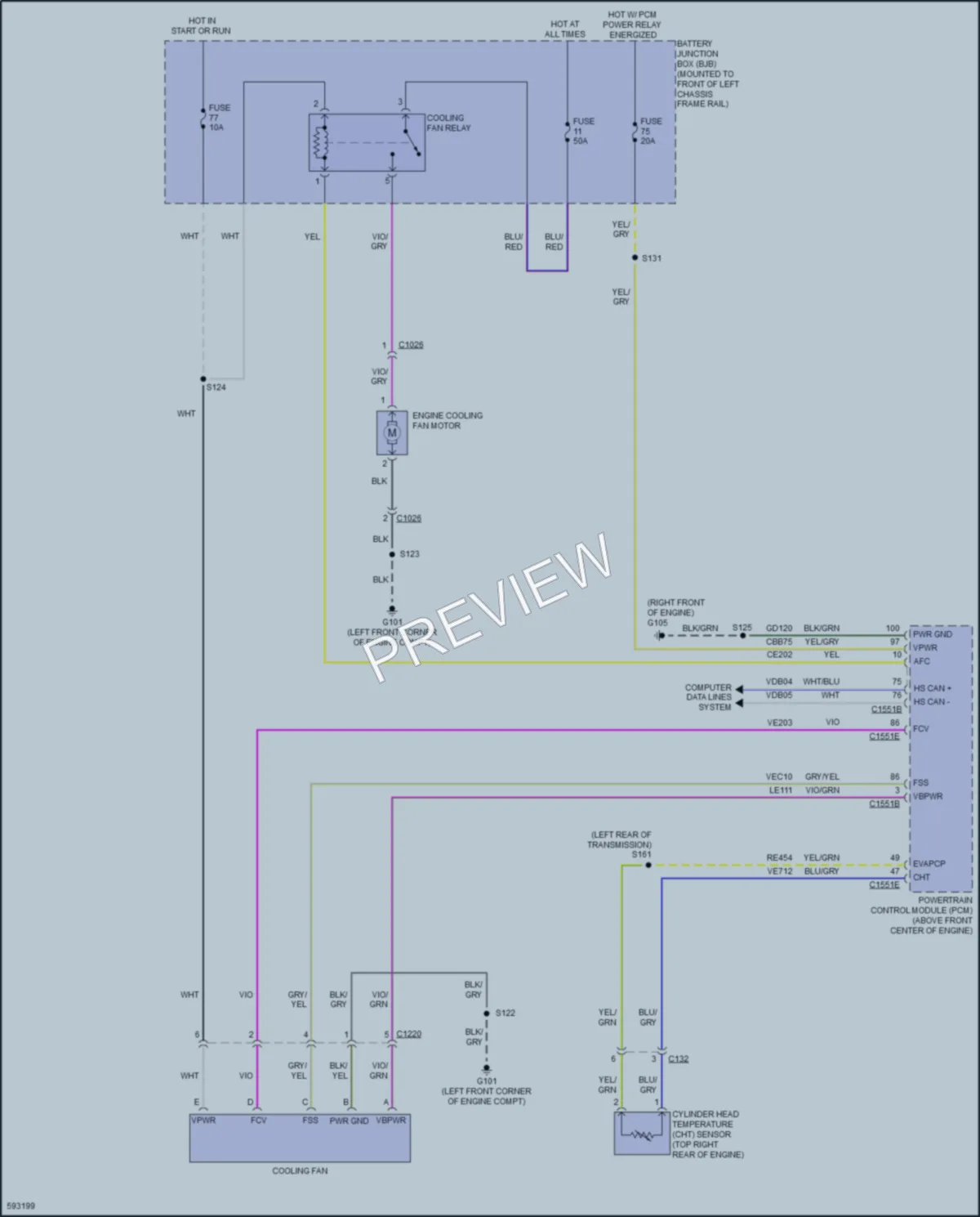 2018 Ford E450Econoline Cooling Fan wiring diagram preview