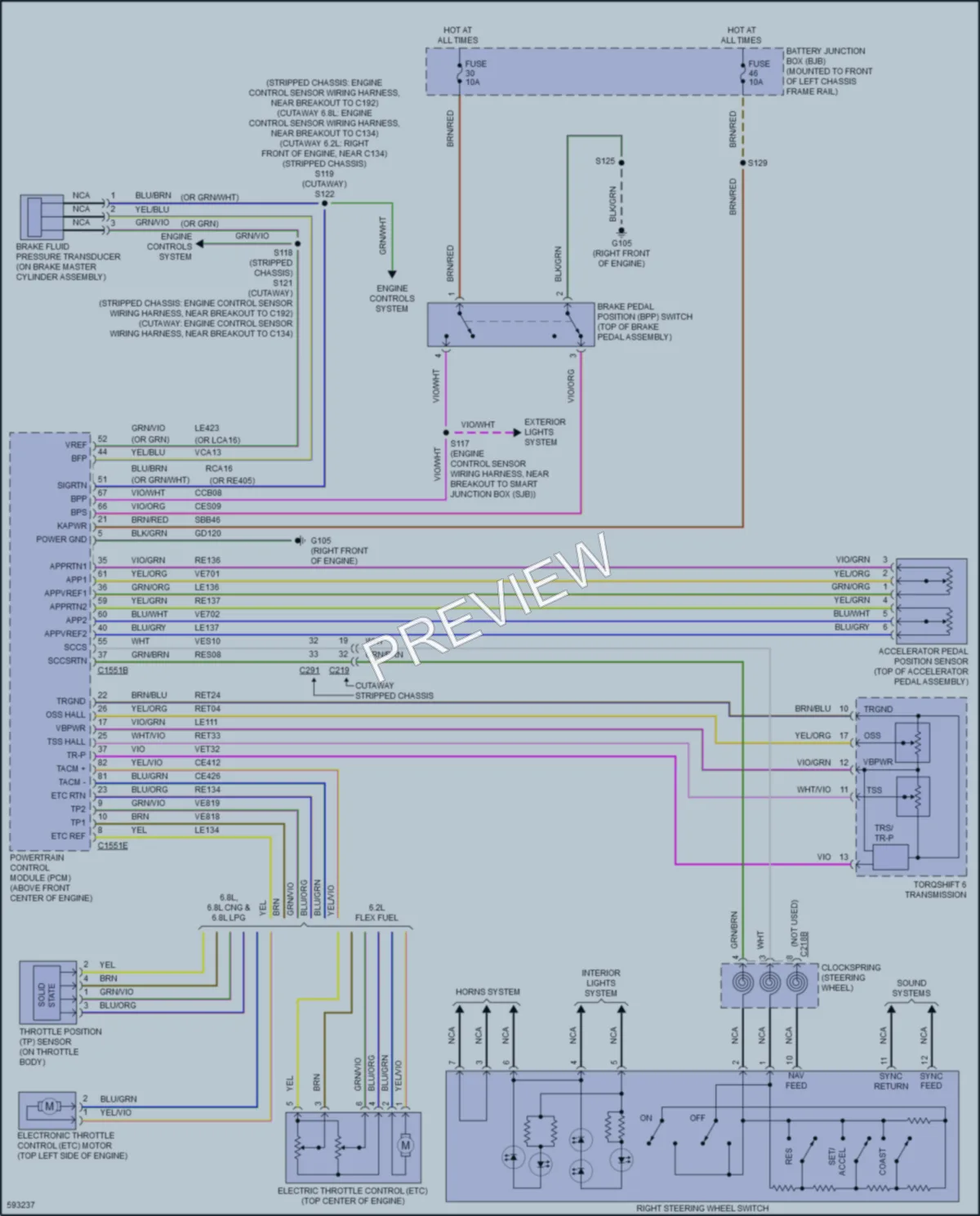2018 Ford E450Econoline Cruise Control wiring diagram preview