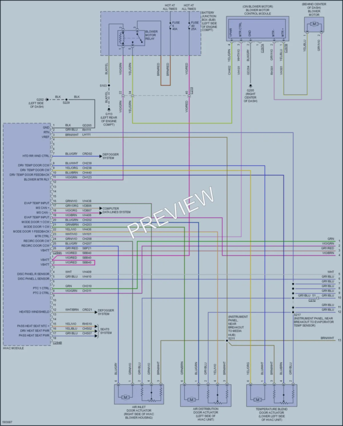 2018 Ford EcoSport Air Conditioning wiring diagram preview