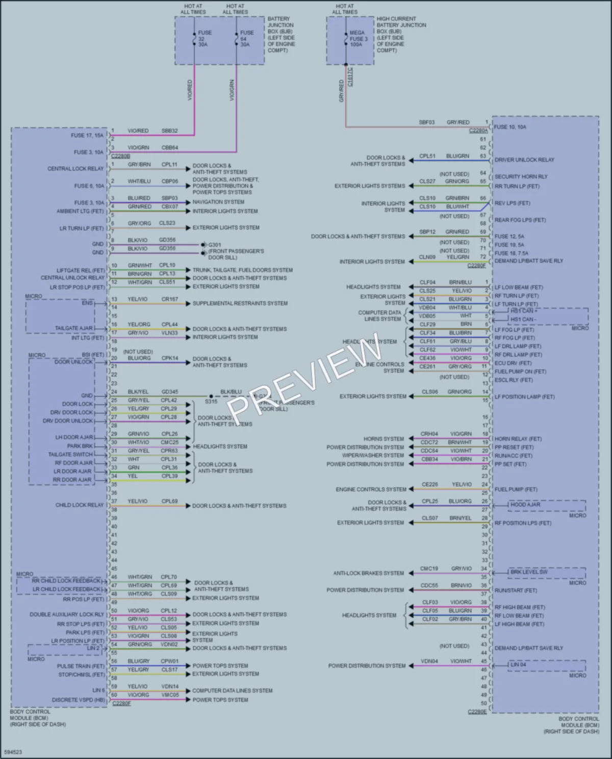 2018 Ford EcoSport Body Control Modules wiring diagram preview