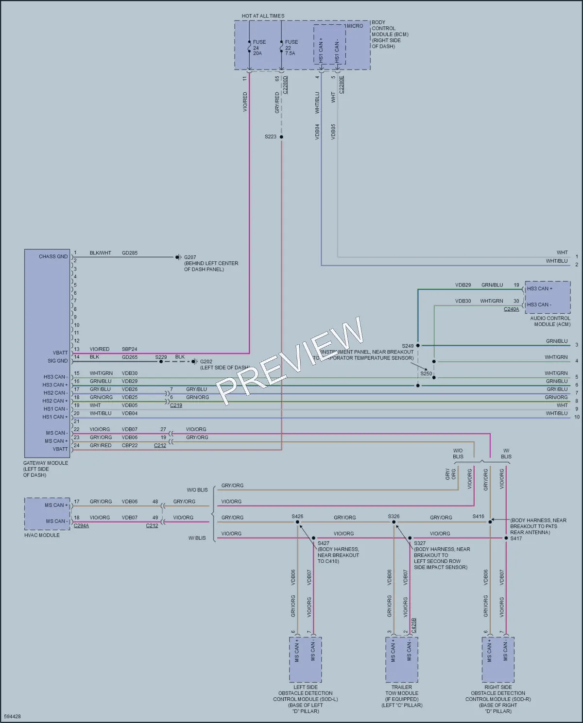 2018 Ford EcoSport Computer Data Lines wiring diagram preview