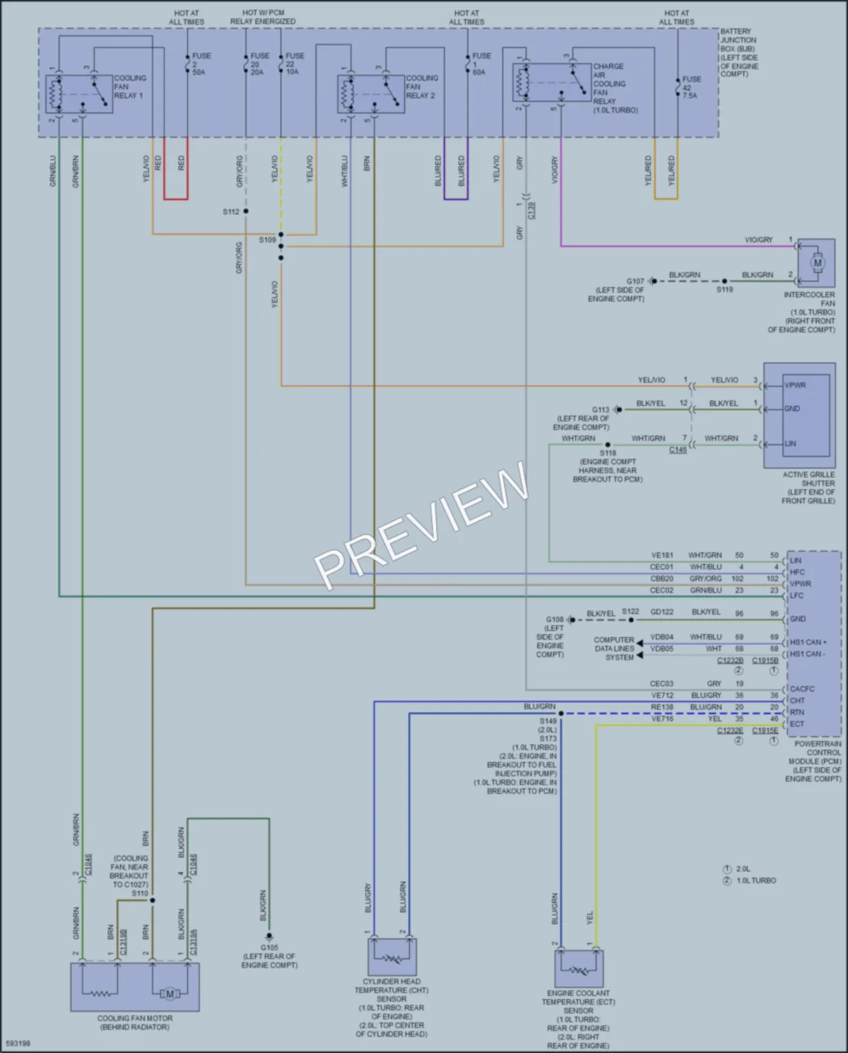 2018 Ford EcoSport Cooling Fan wiring diagram preview