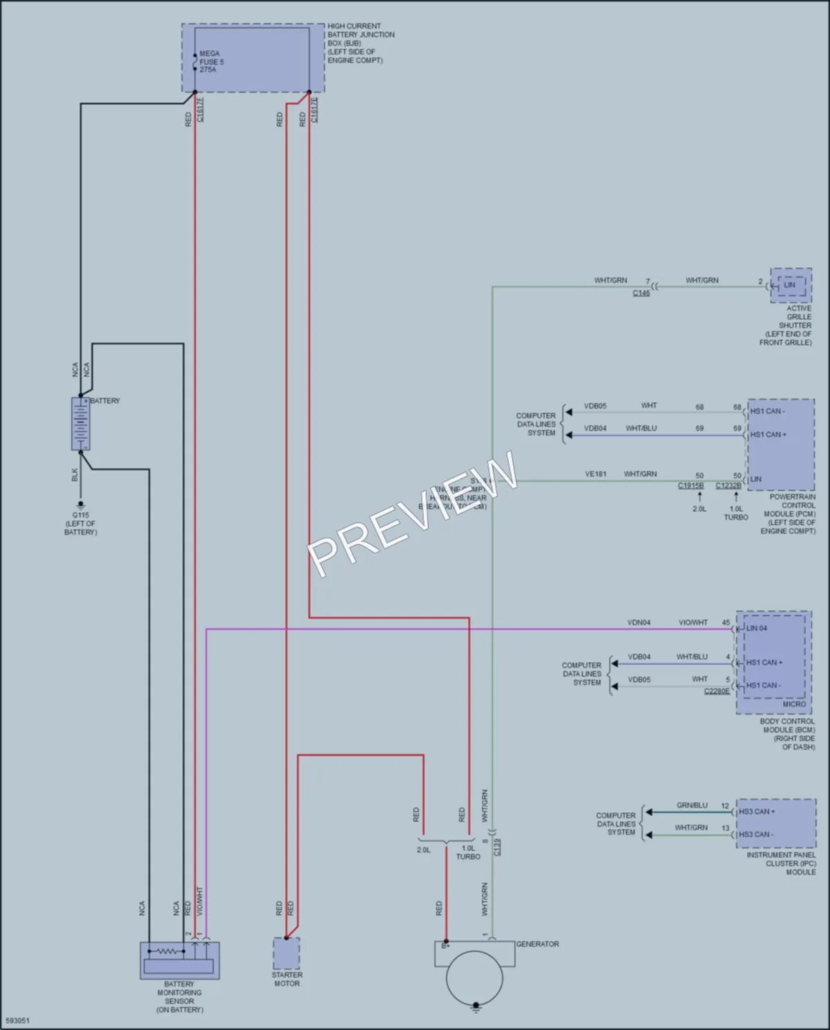 2018 Ford EcoSport Starting Charging wiring diagram preview