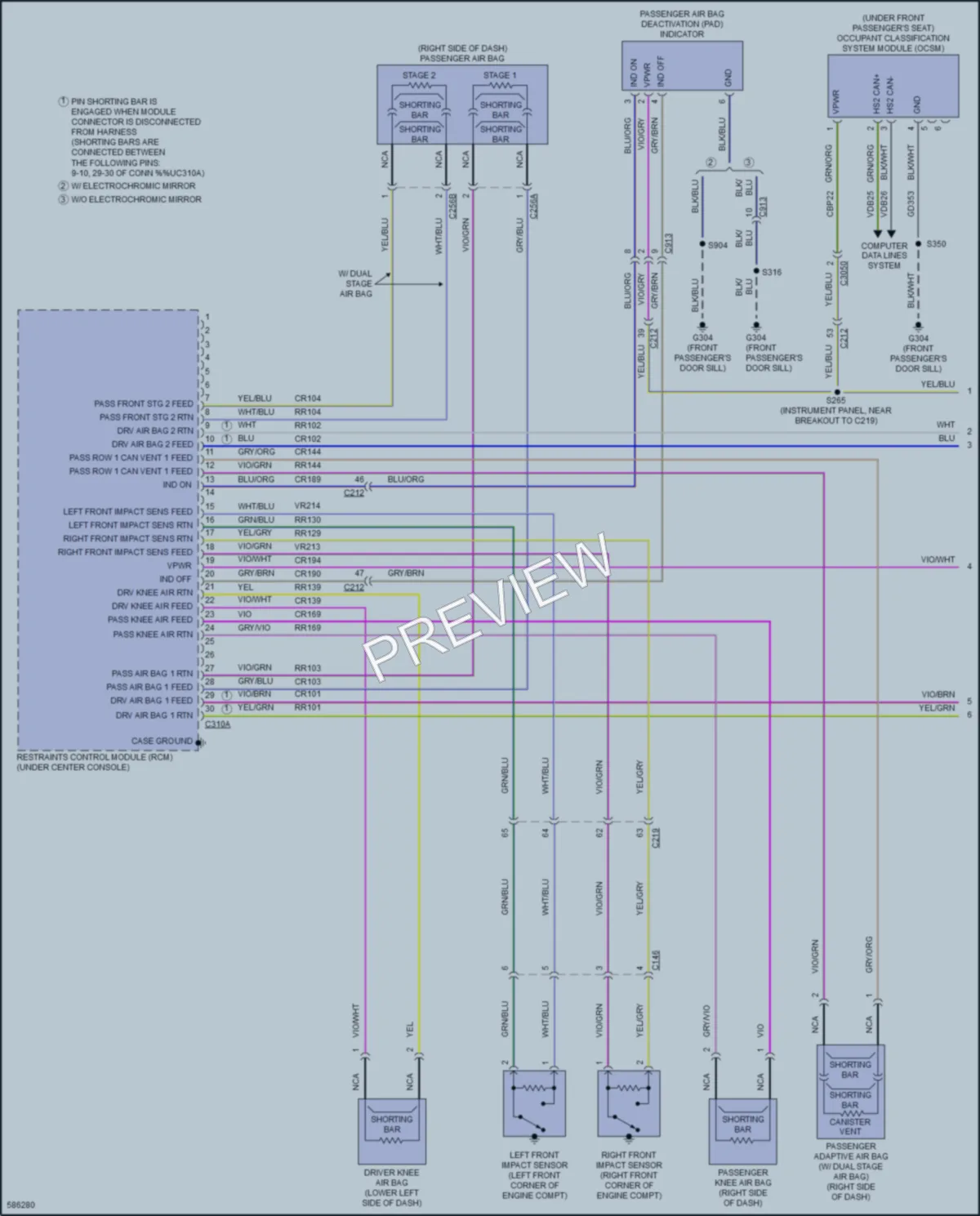2018 Ford EcoSport Supplemental Restraints wiring diagram preview