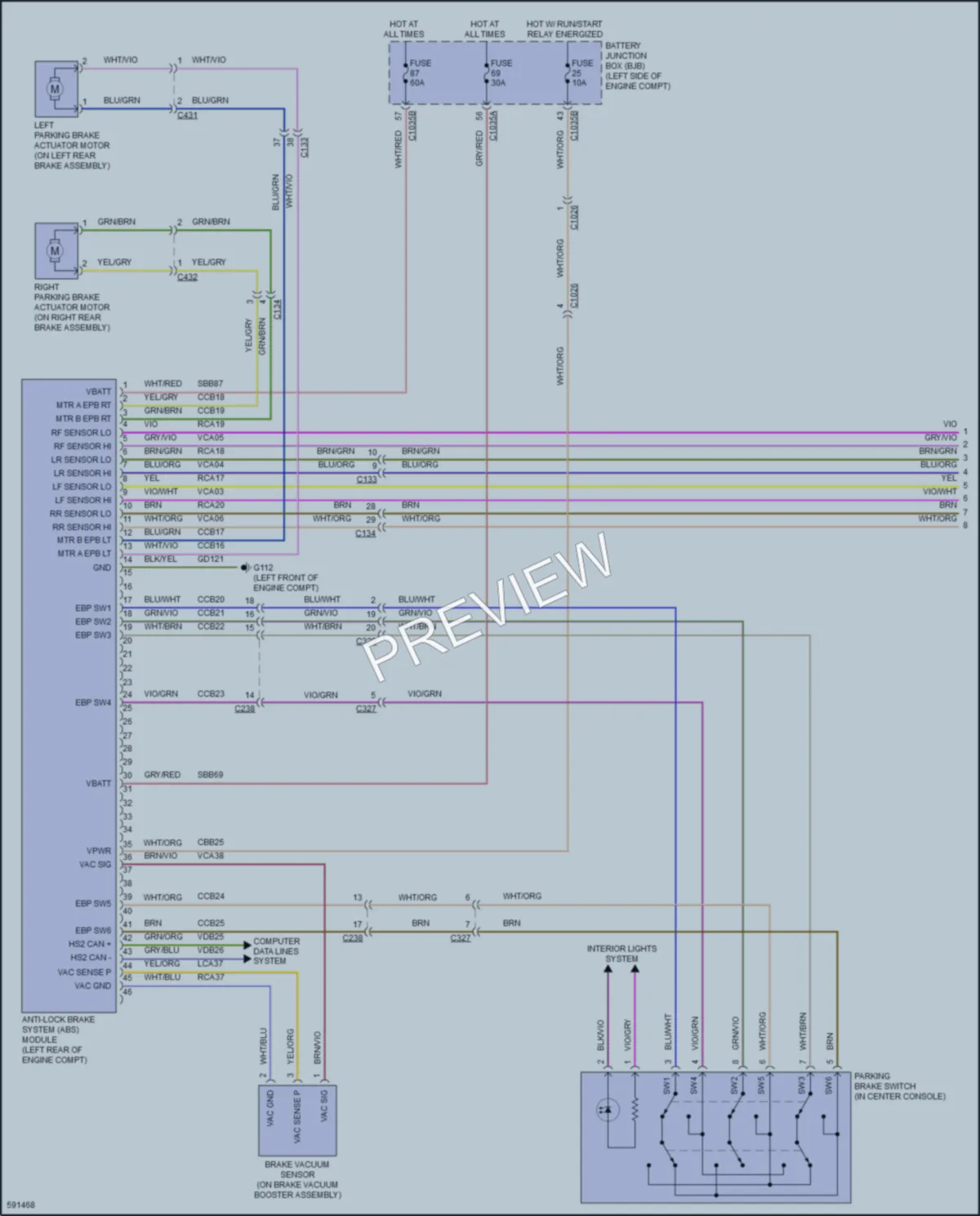 2018 Ford Edge Anti Lock Brakes wiring diagram preview