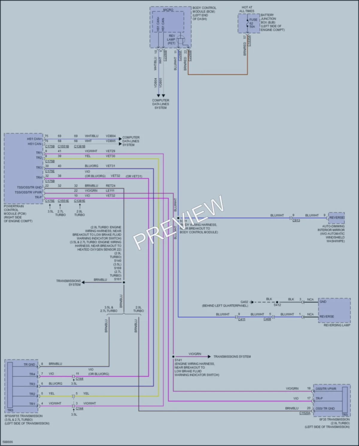 2018 Ford Edge Exterior Lights wiring diagram preview