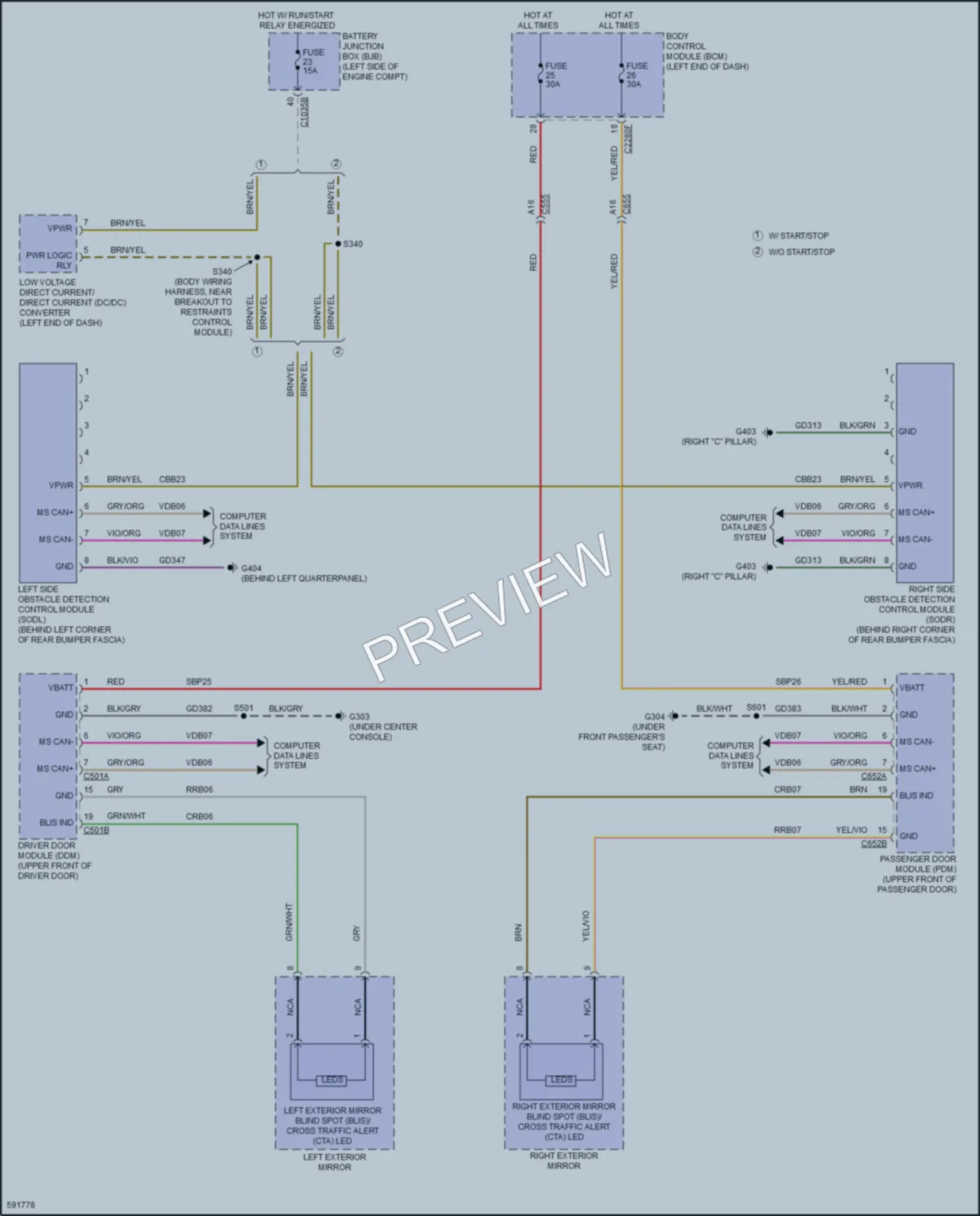 2018 Ford Edge Navigation wiring diagram preview