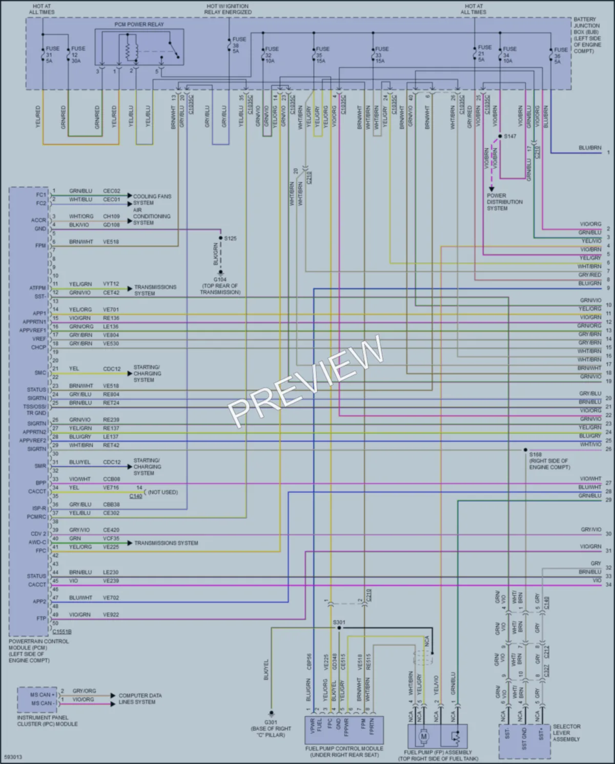 2018 Ford Escape Engine Performance wiring diagram preview