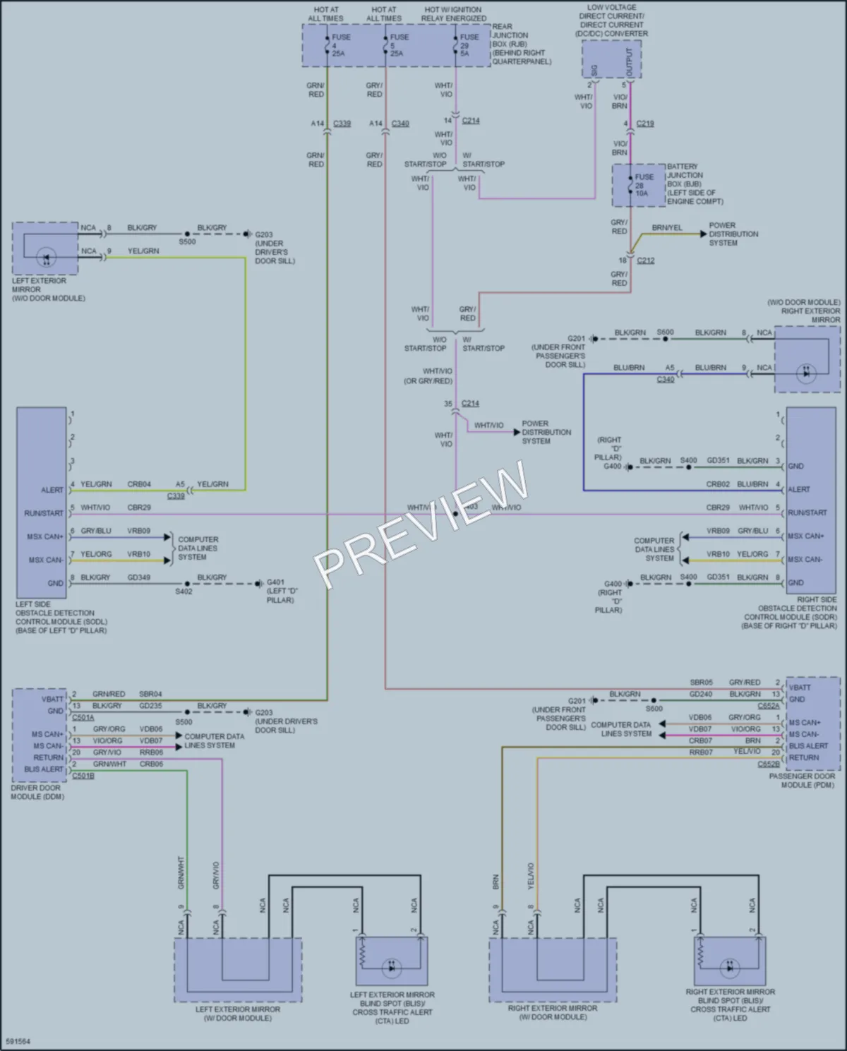 2018 Ford Escape Navigation wiring diagram preview