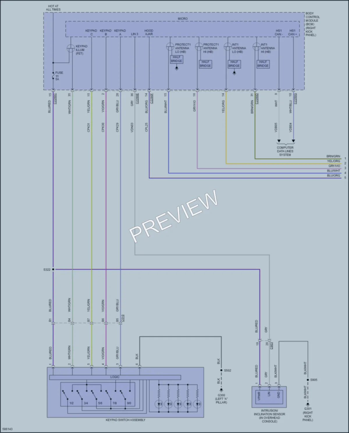 2018 Ford Expedition Power Door Locks wiring diagram preview