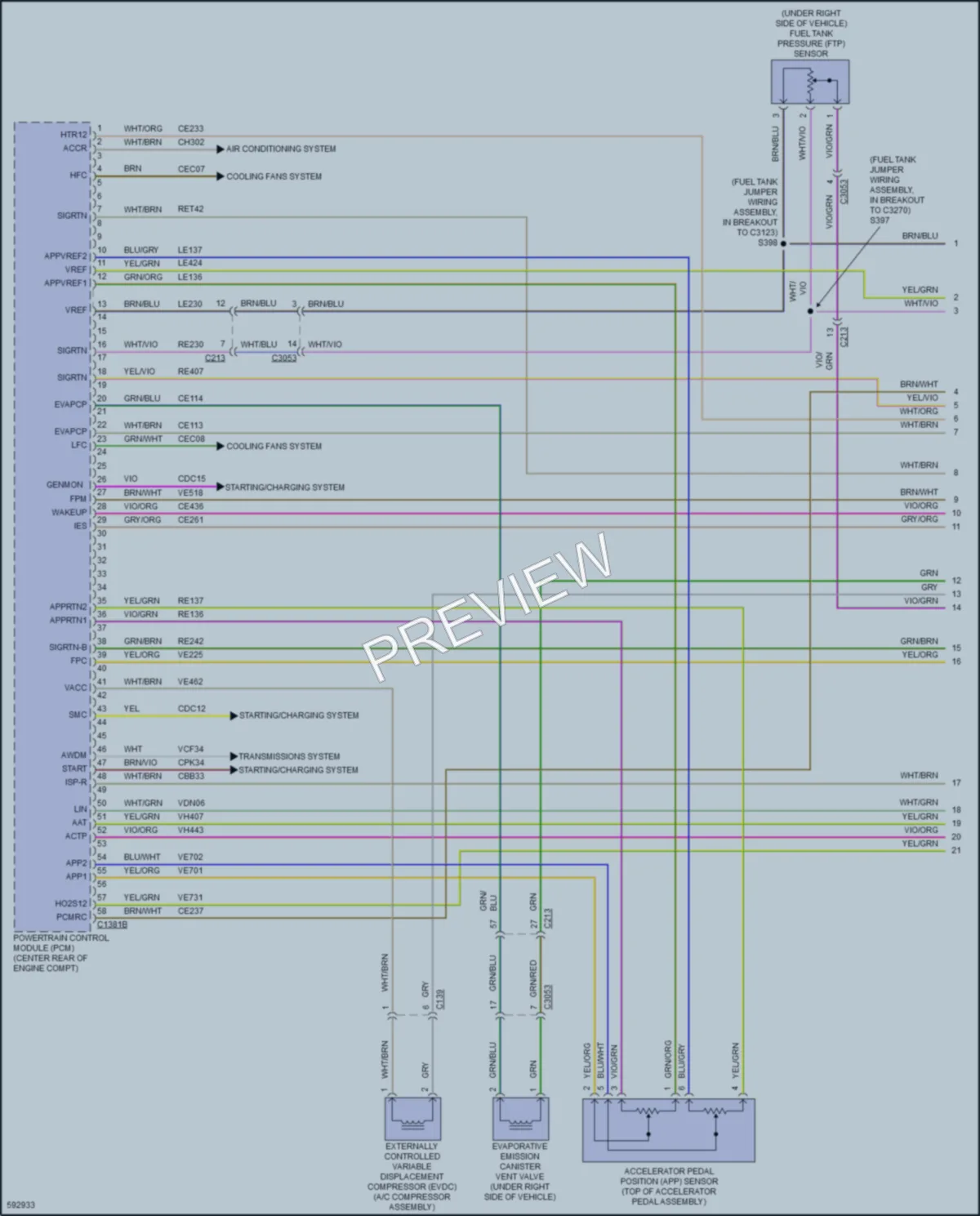 2018 Ford Explorer Engine Performance wiring diagram preview