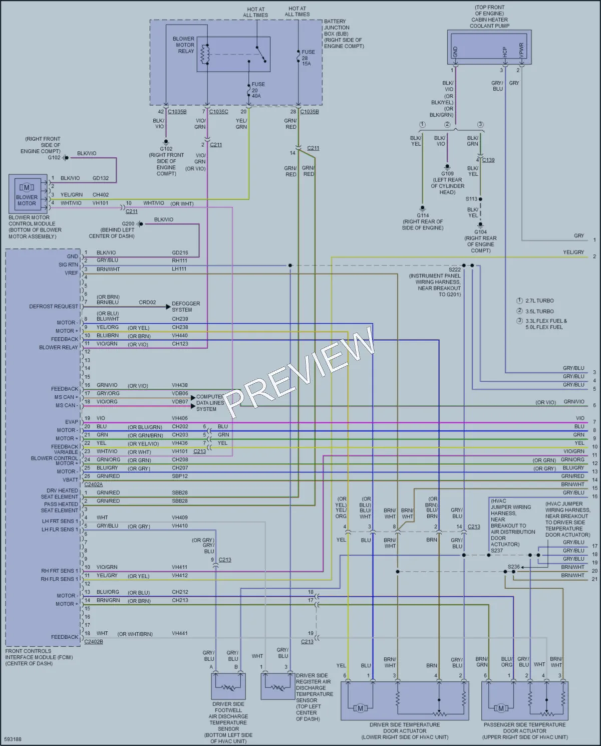 2018 Ford F150 Air Conditioning wiring diagram preview