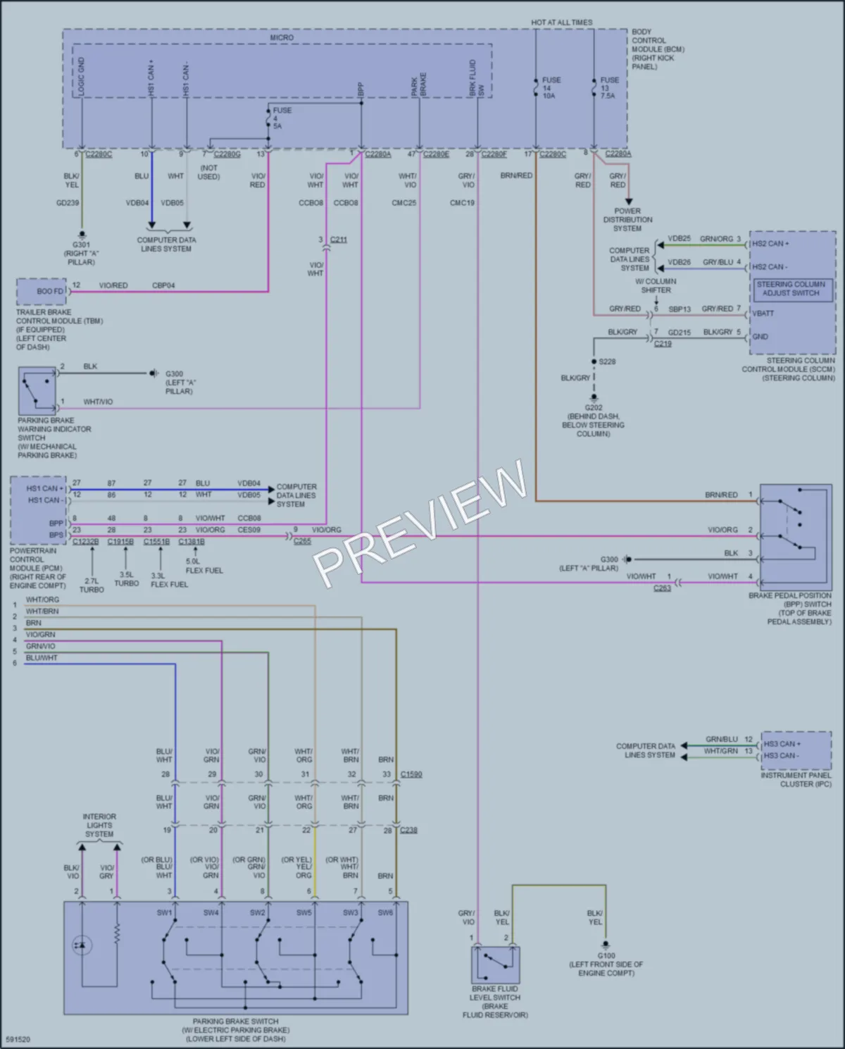 2018 Ford F150 Anti Lock Brakes wiring diagram preview