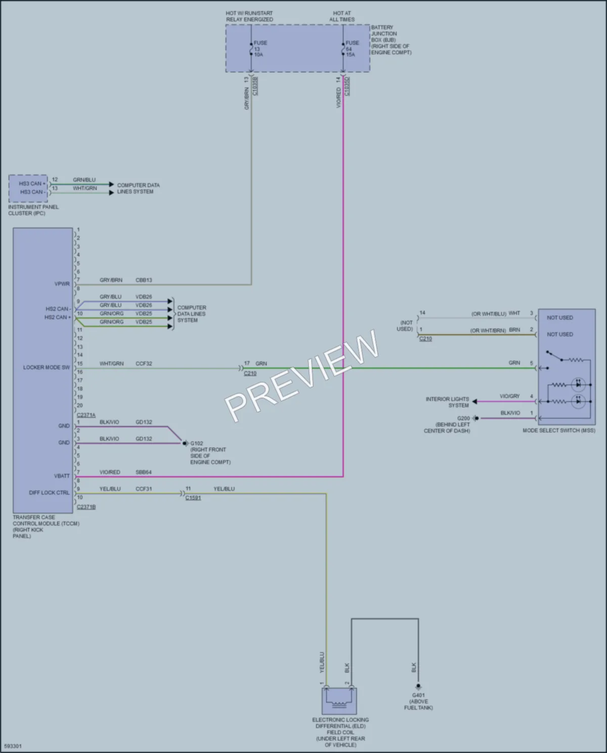 2018 Ford F150 Transmission wiring diagram preview