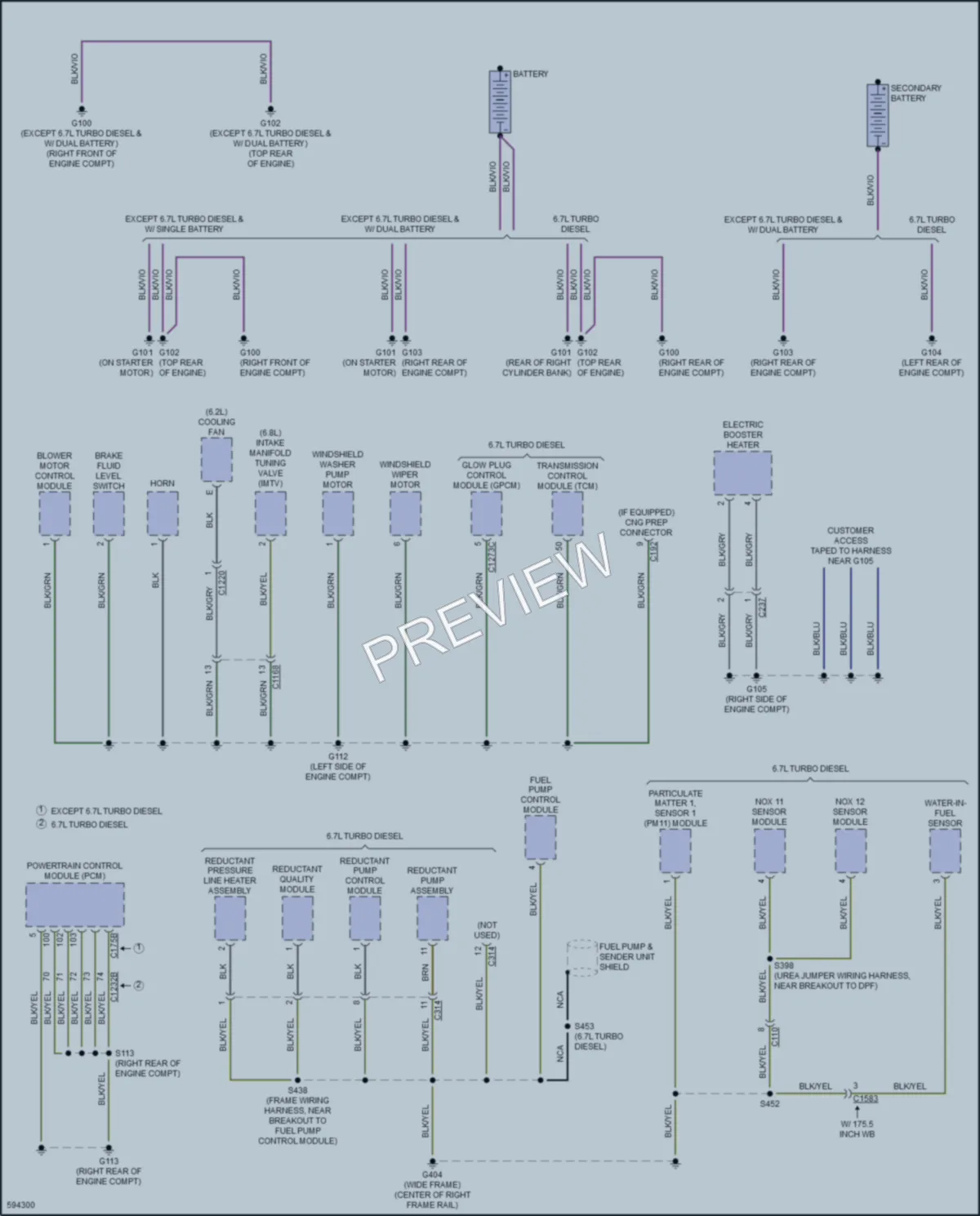 2018 Ford F250SuperDuty Ground Distribution wiring diagram preview