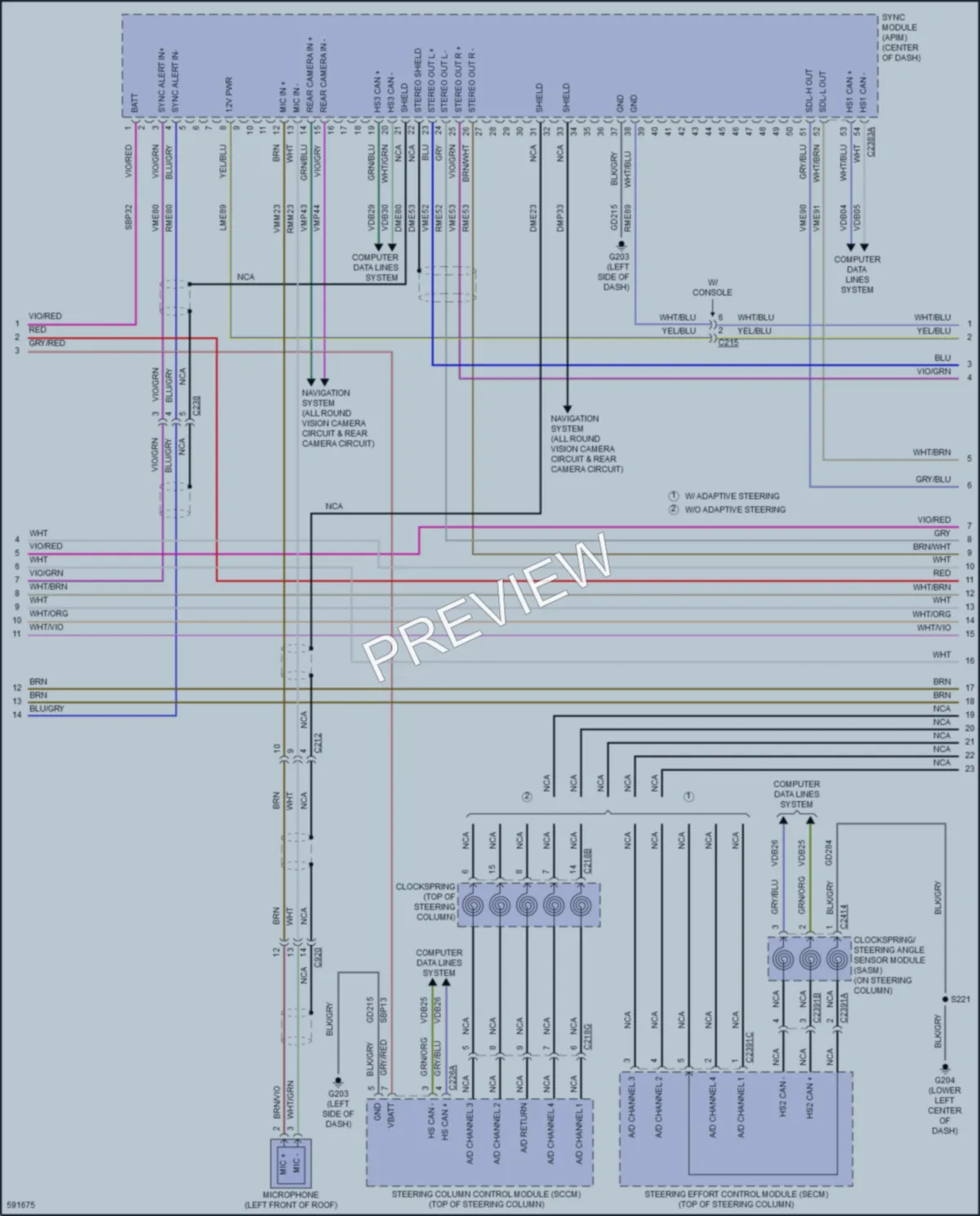 2018 Ford F250SuperDuty Navigation wiring diagram preview